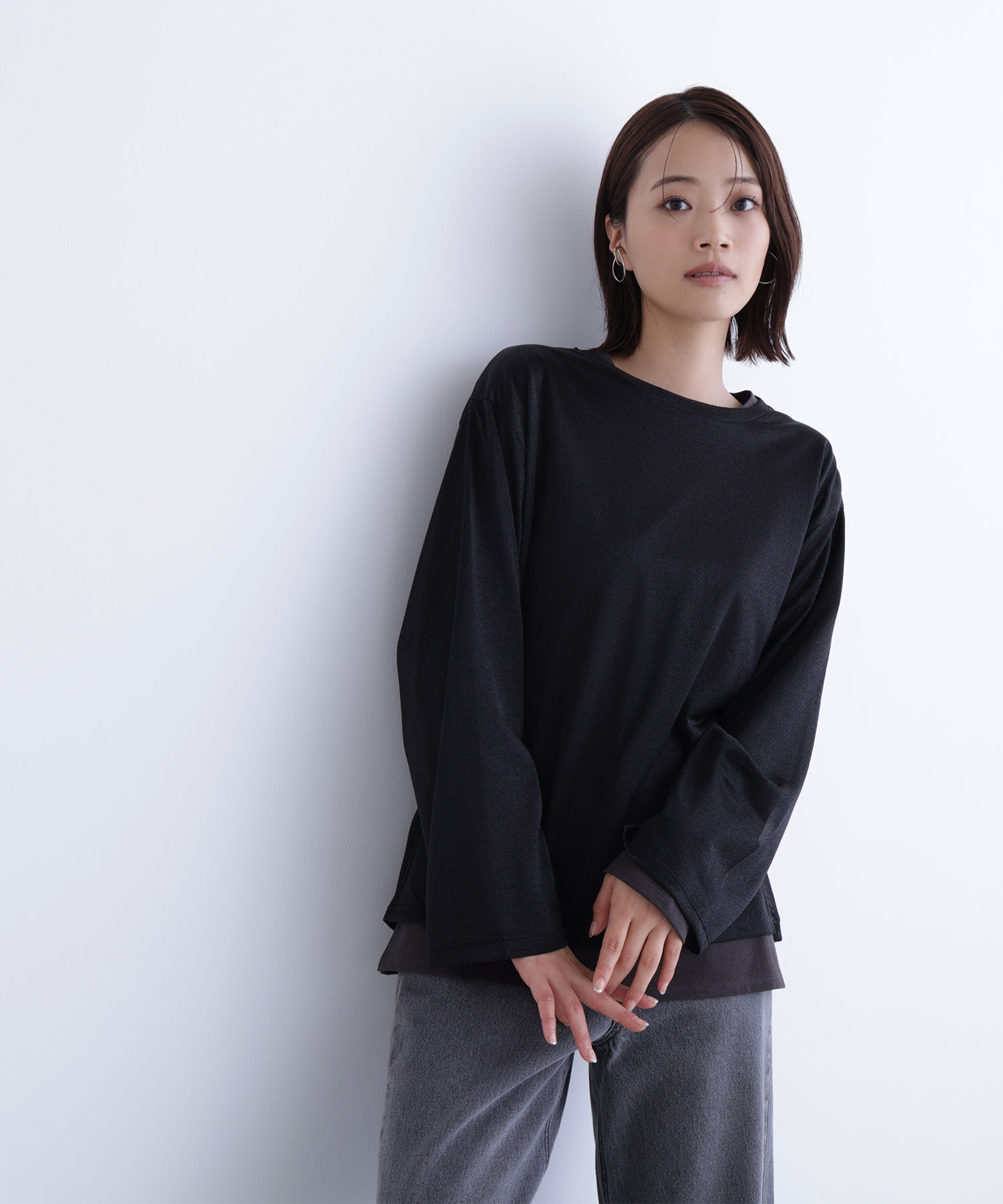  「シアーレイヤードカットソー」|Tシャツ・カットソー|