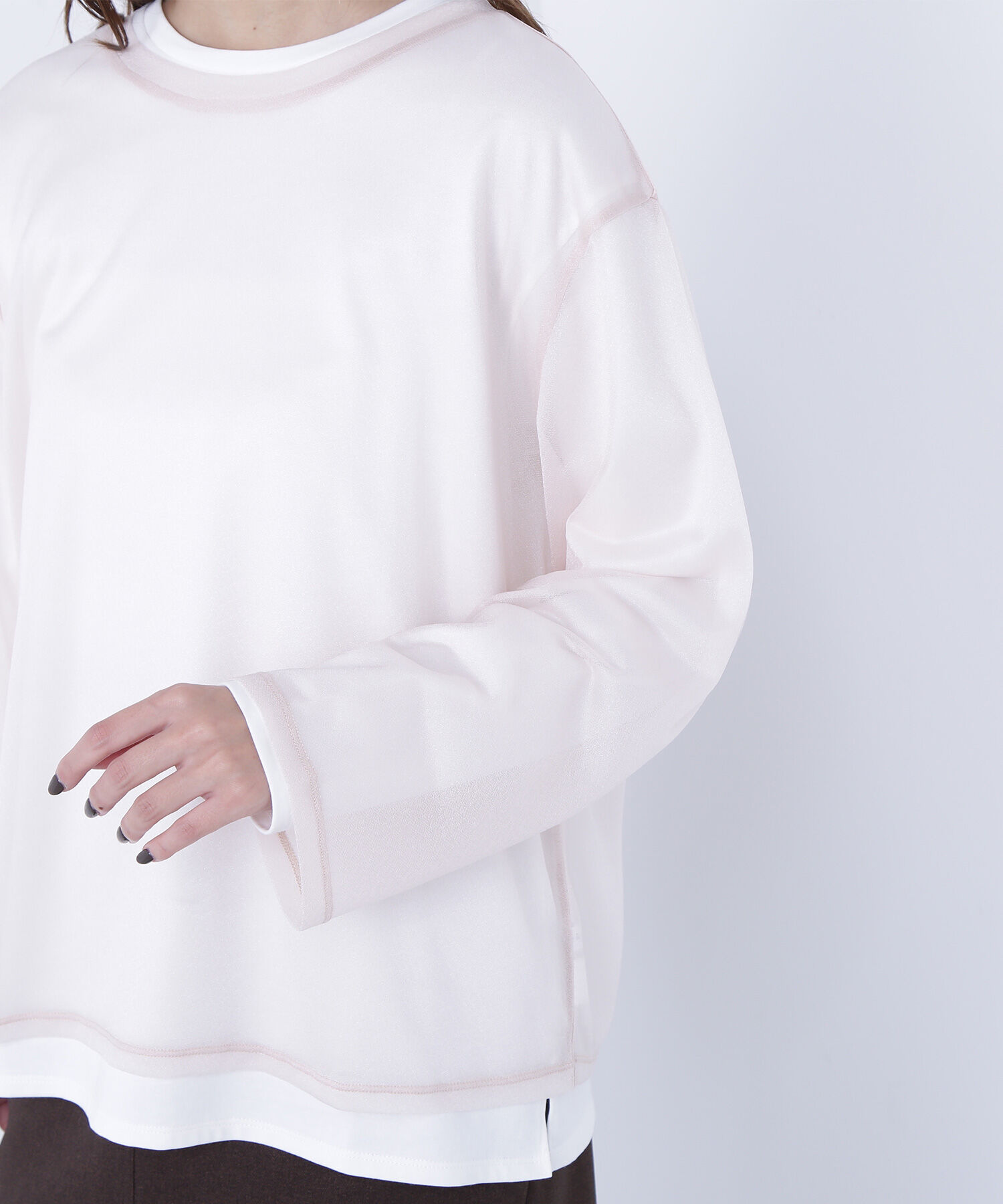  「シアーレイヤードカットソー」|Tシャツ・カットソー|