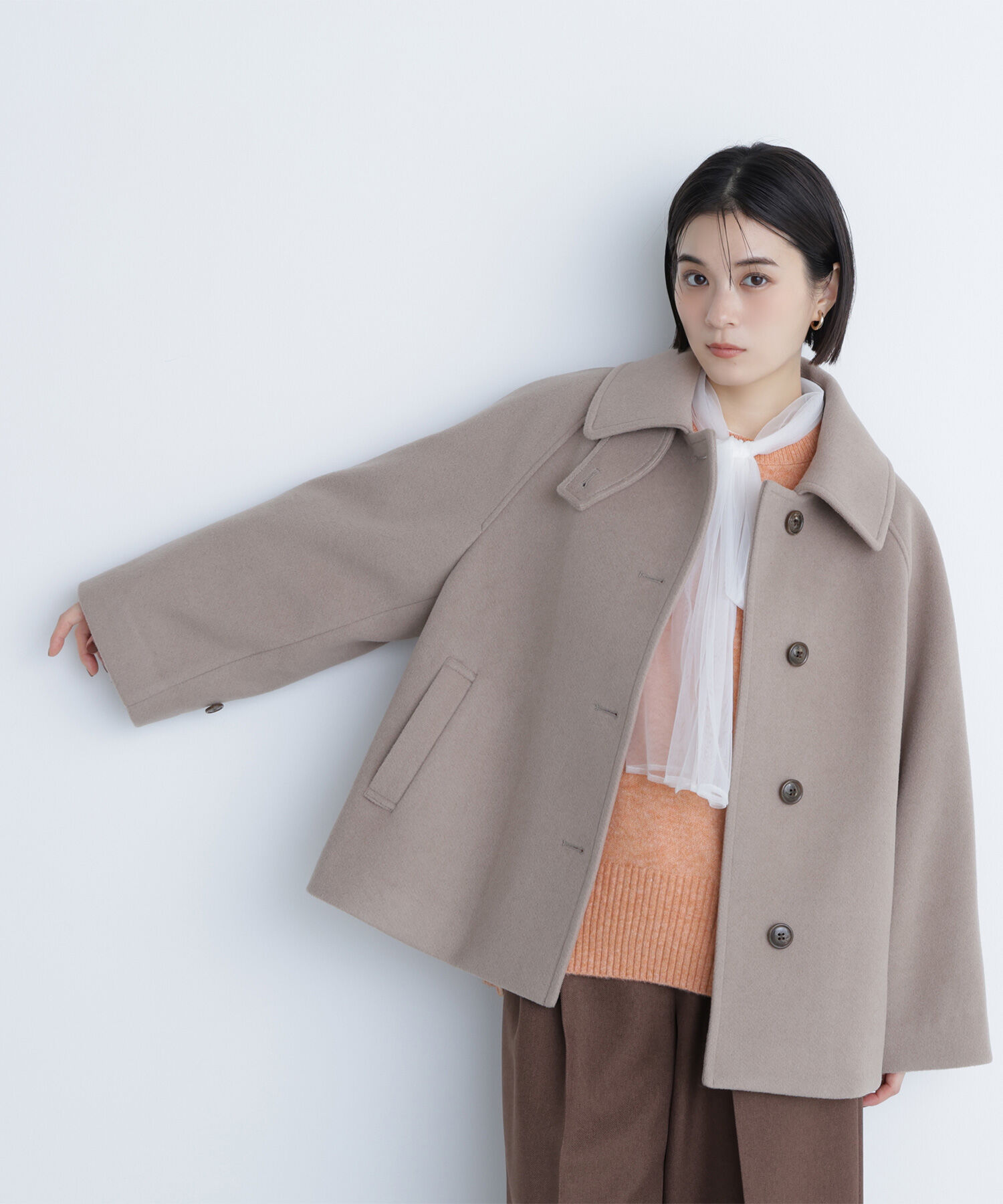  「バックスリットミドルニット」|ニット・セーター|