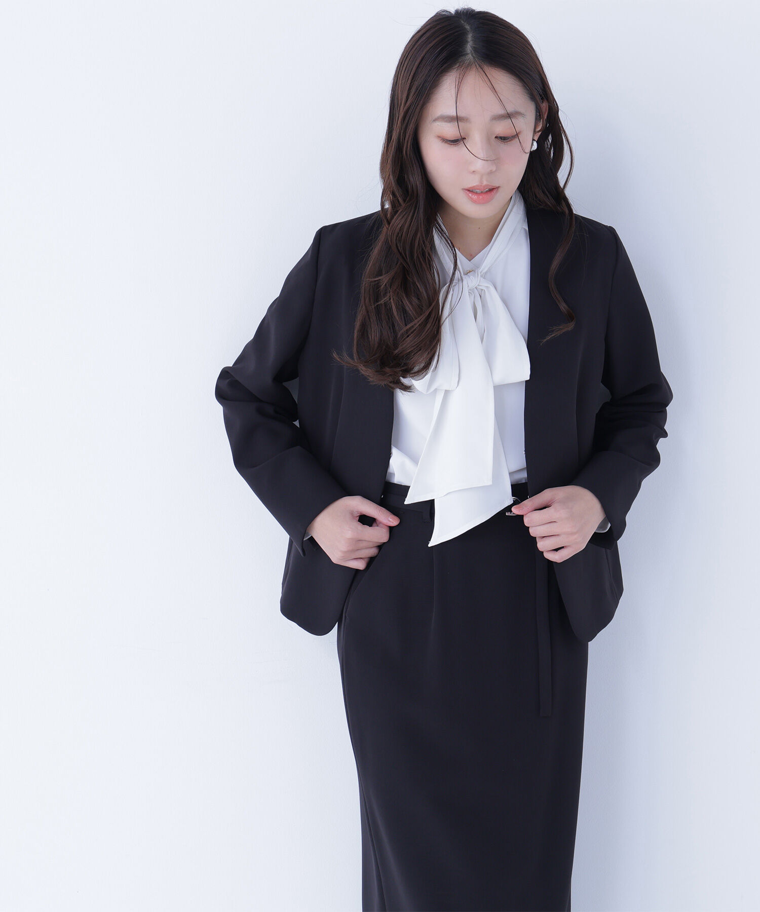  「ダブルクロスストレッチ SETUP ノーカラージャケット」|その他|