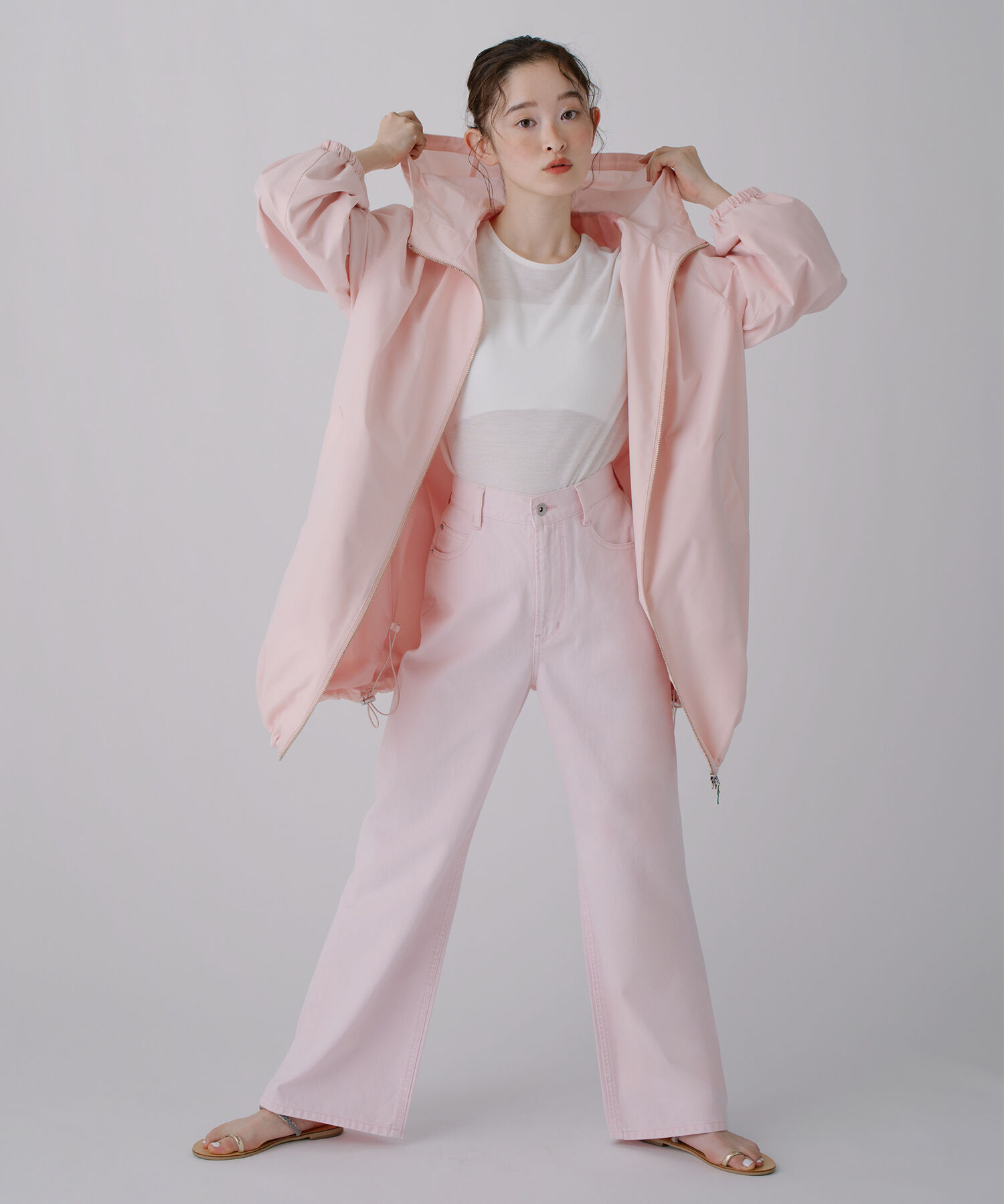  「〈N.〉ミドルフーディーブルゾン」|その他|ピンク