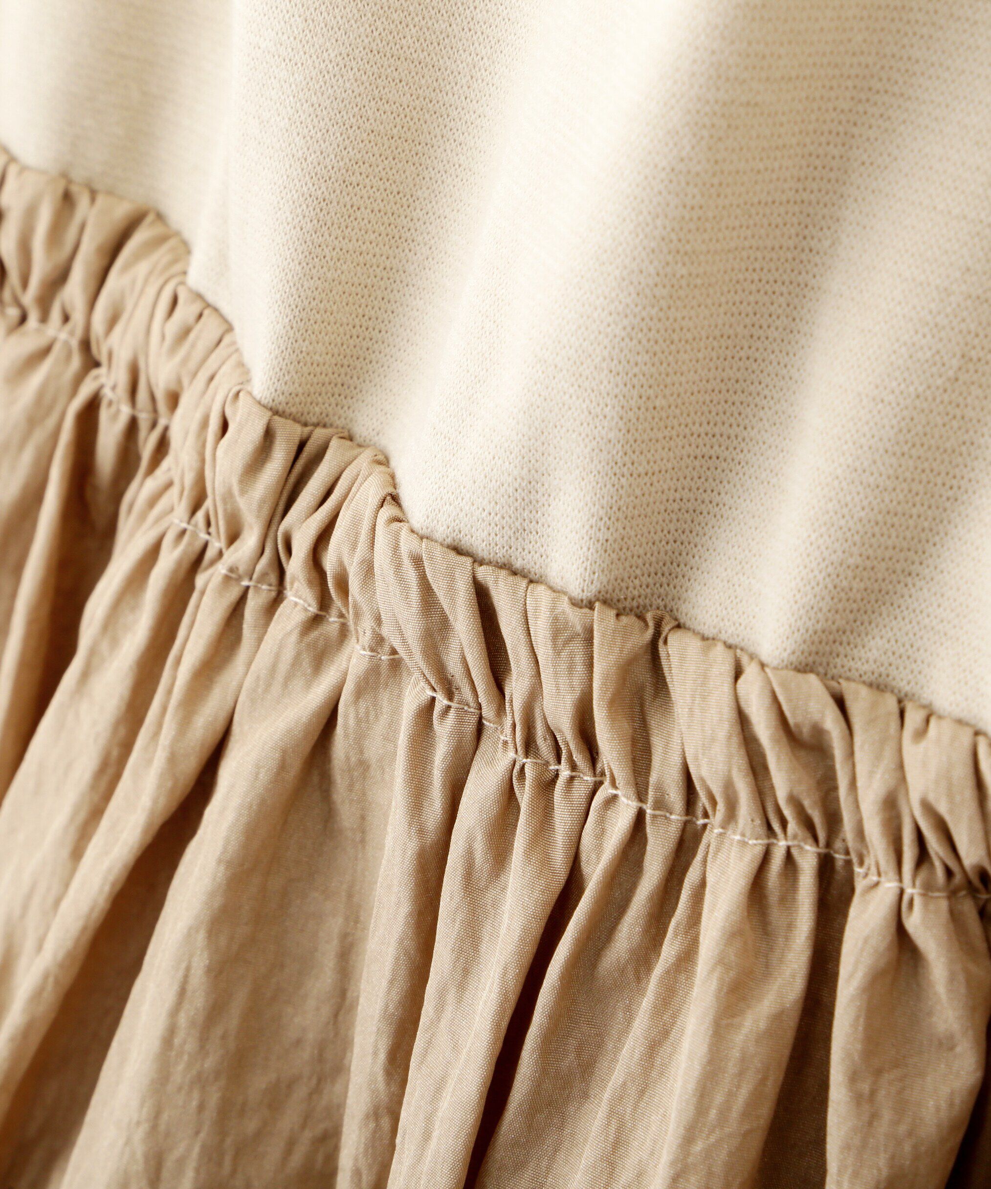  「異素材ドッキングキャミワンピース」|ワンピース|