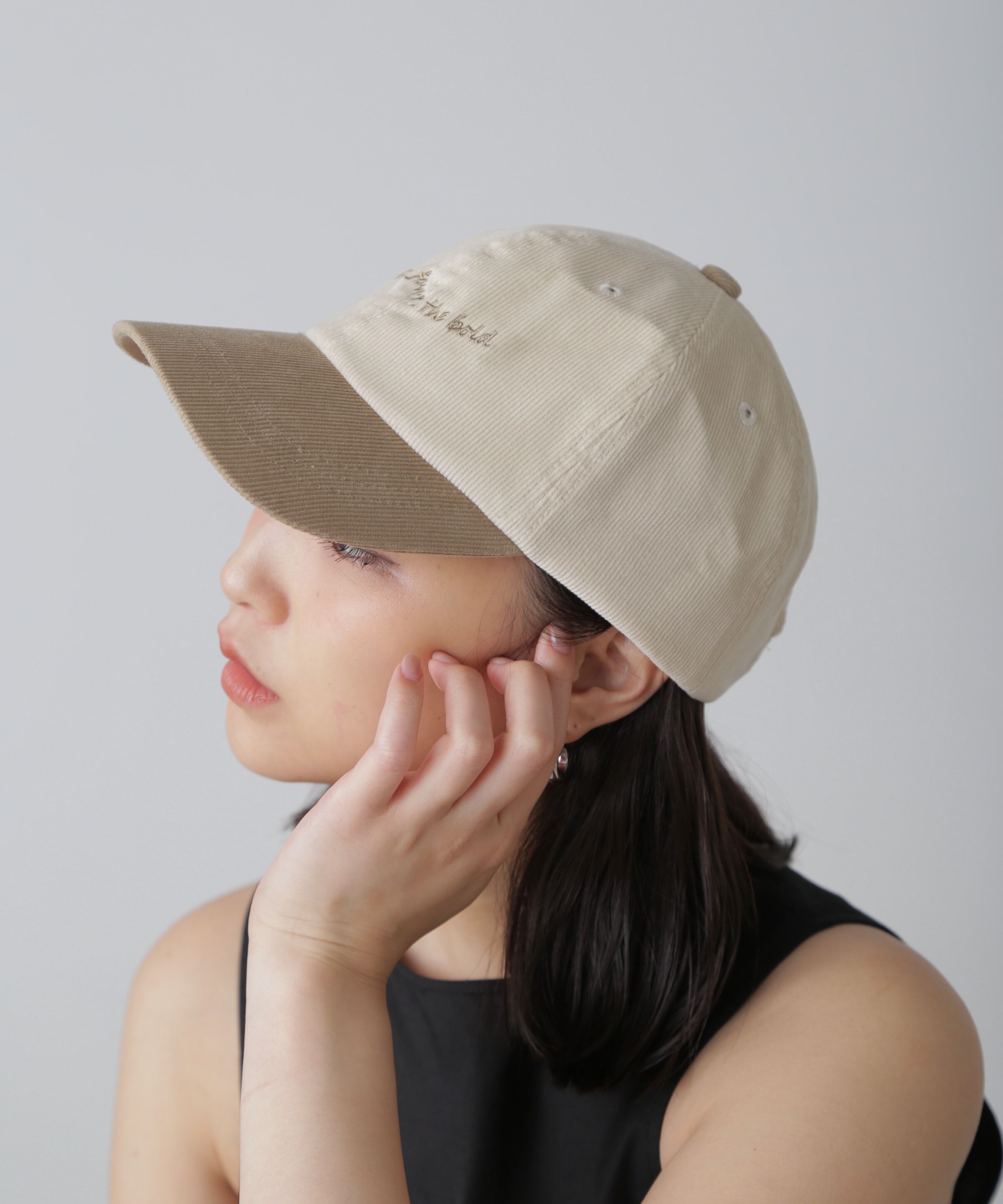  「カラーブリムキャップ」|ソックス|ベージュ