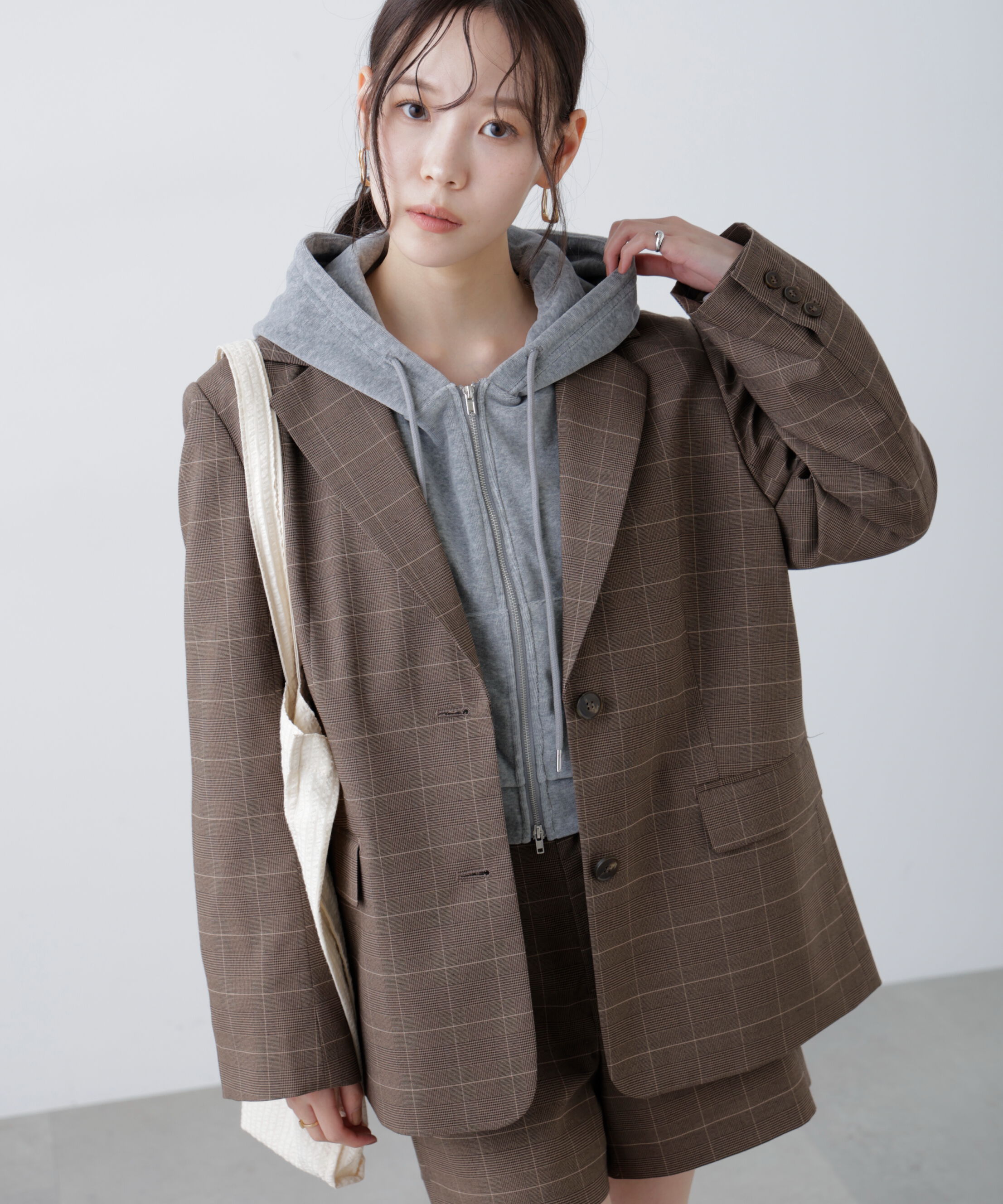  「〈セットアップ対応〉オーバーサイズシングルジャケット」|その他|