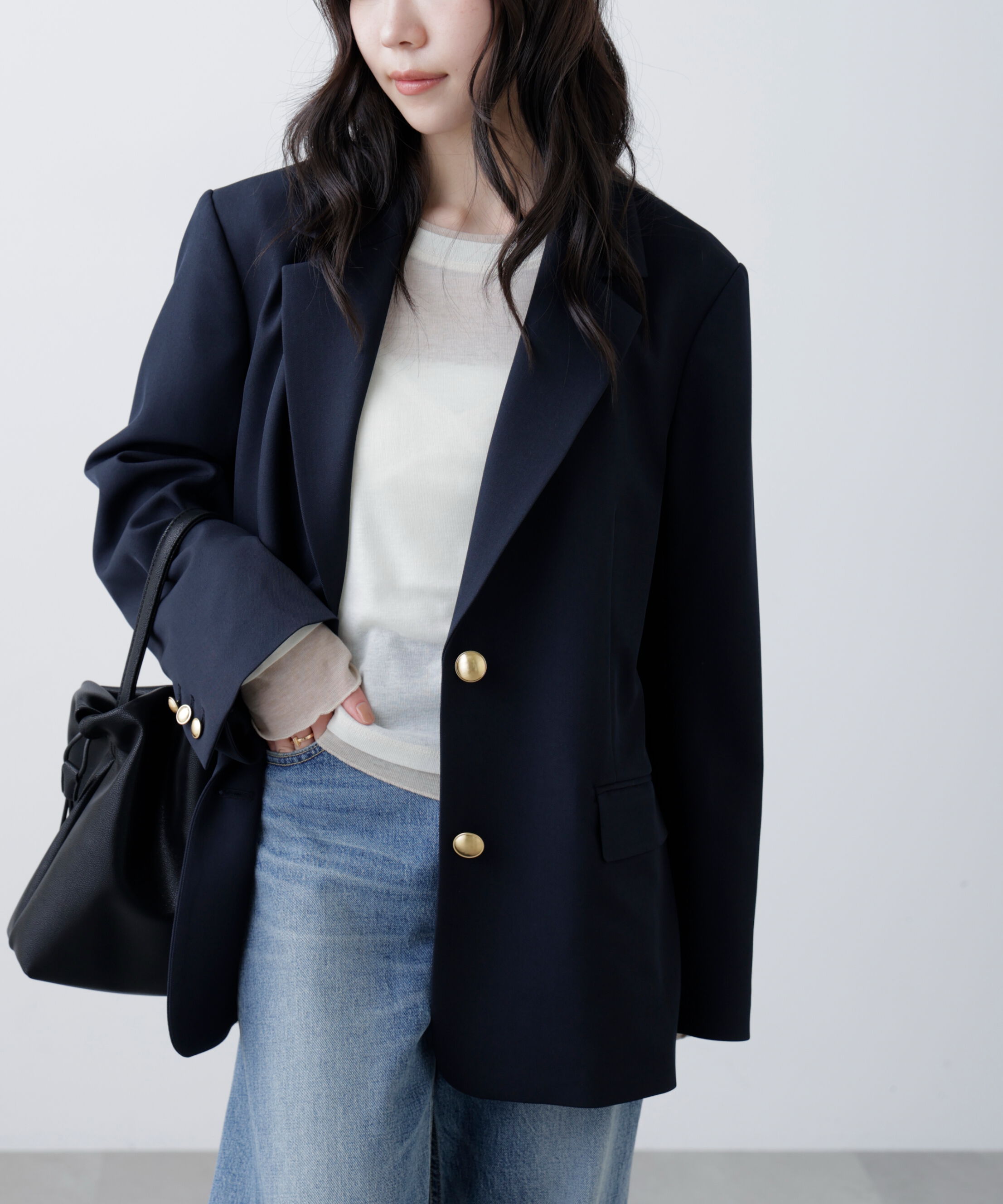  「〈セットアップ対応〉オーバーサイズシングルジャケット」|その他|