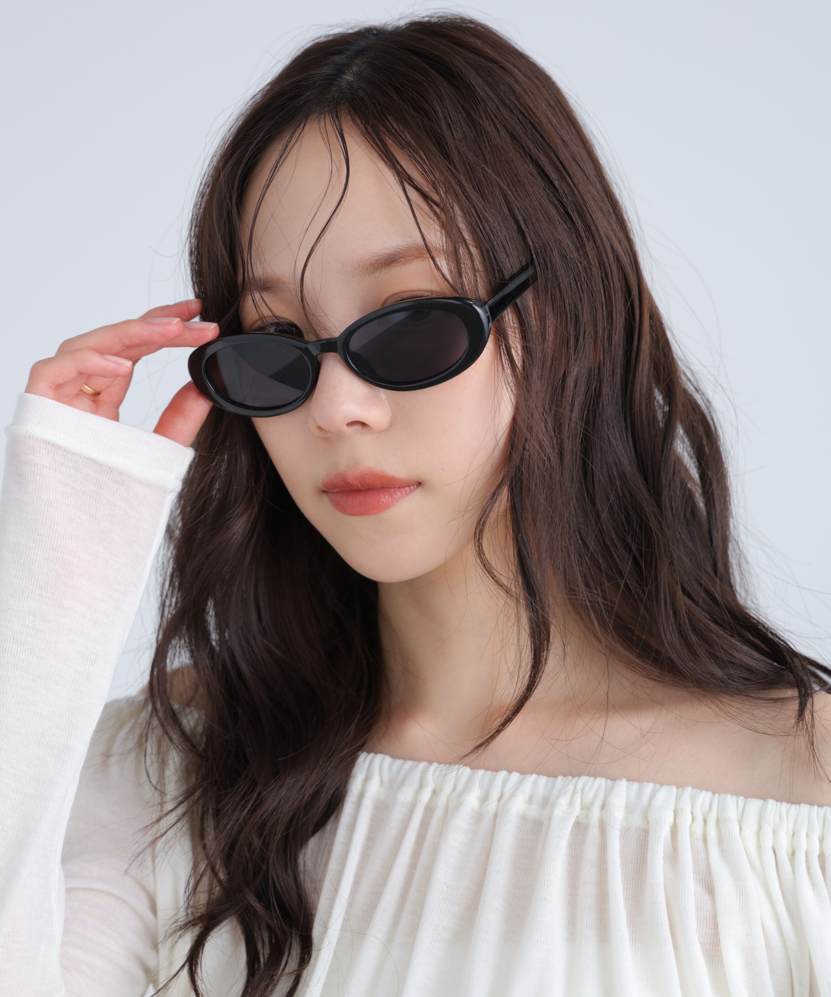  「オーバルサングラス」|ハンカチ|