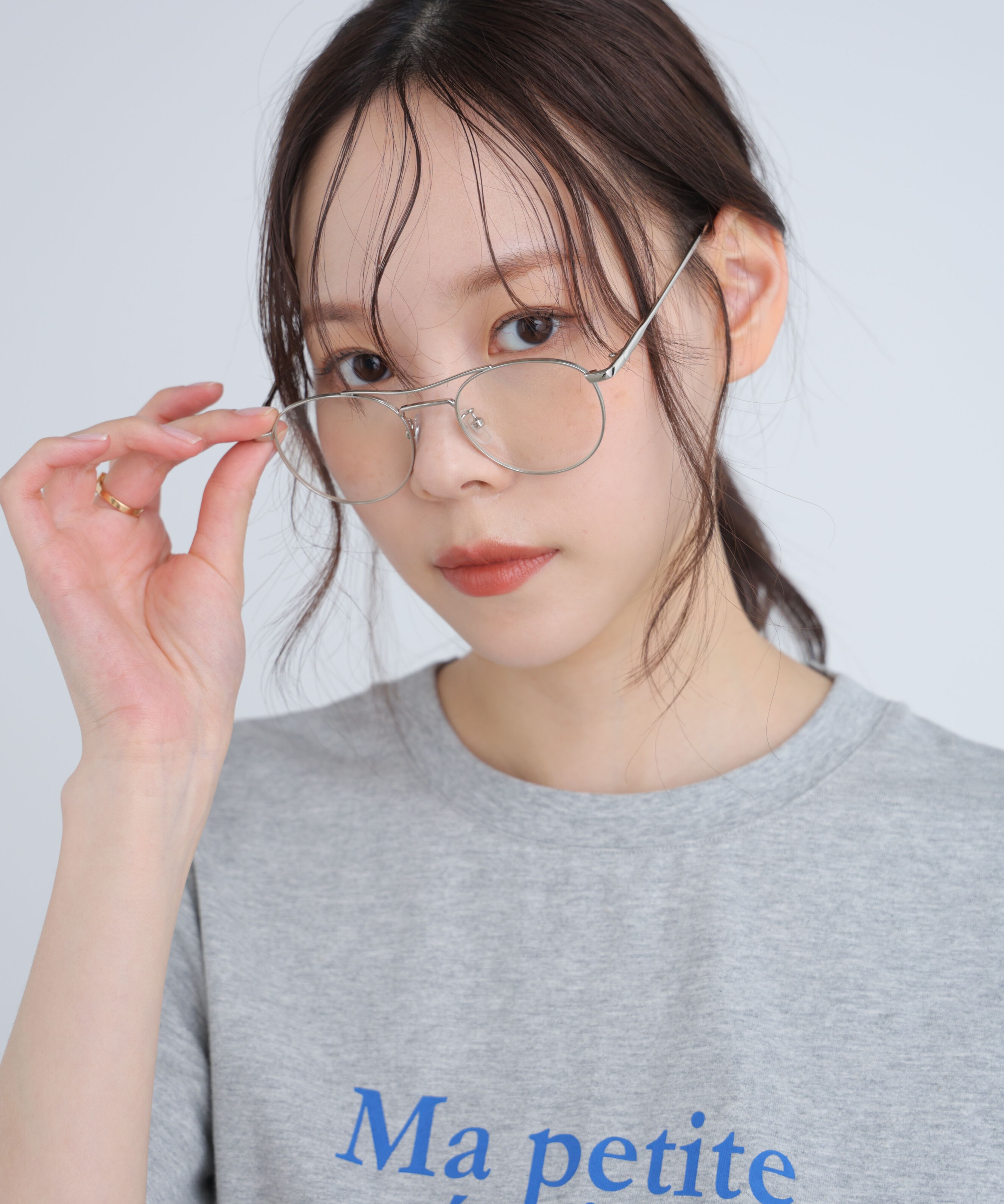  「ダブルブリッジサングラス＆メガネ」|ハンカチ|