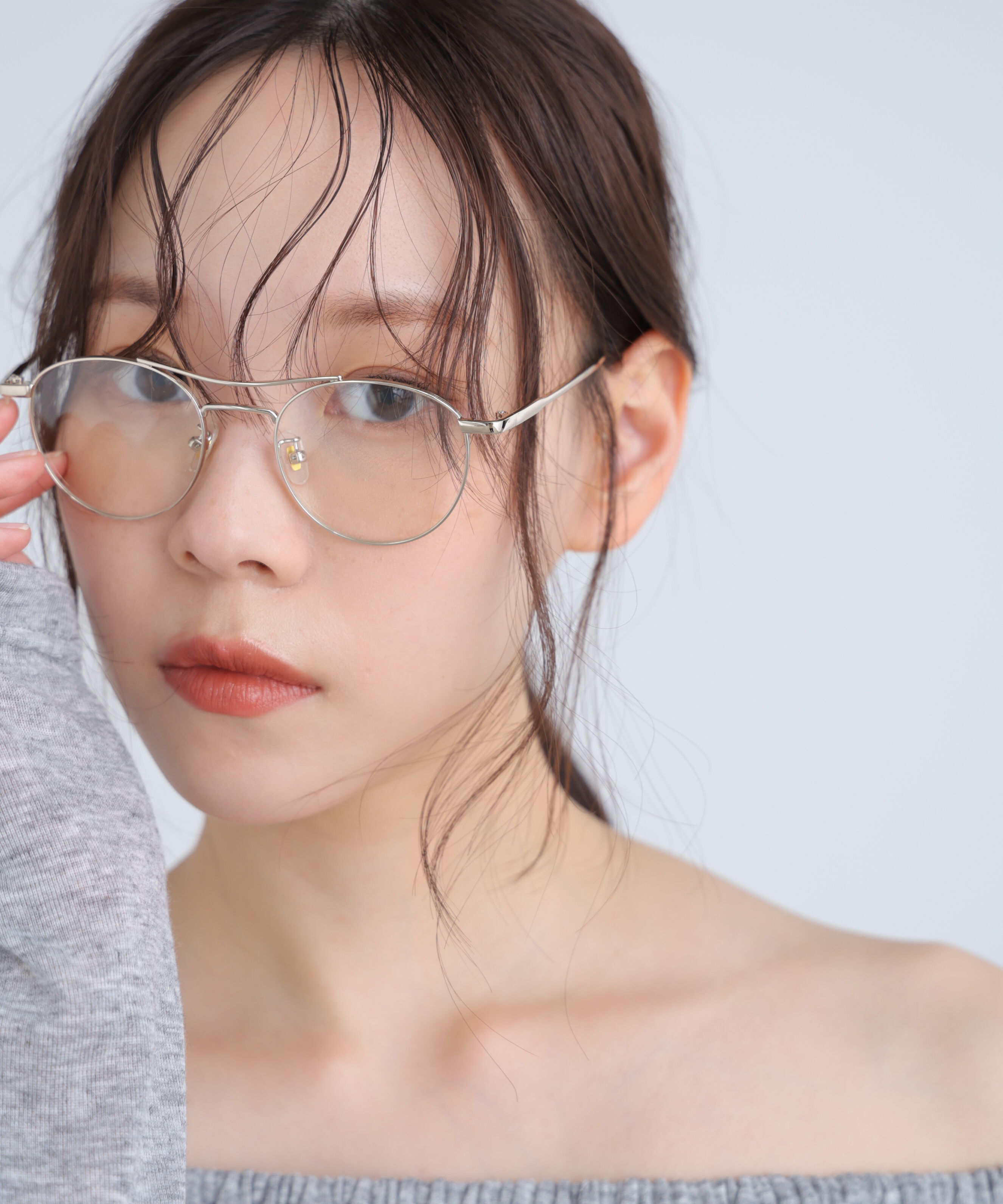  「ダブルブリッジサングラス＆メガネ」|ハンカチ|