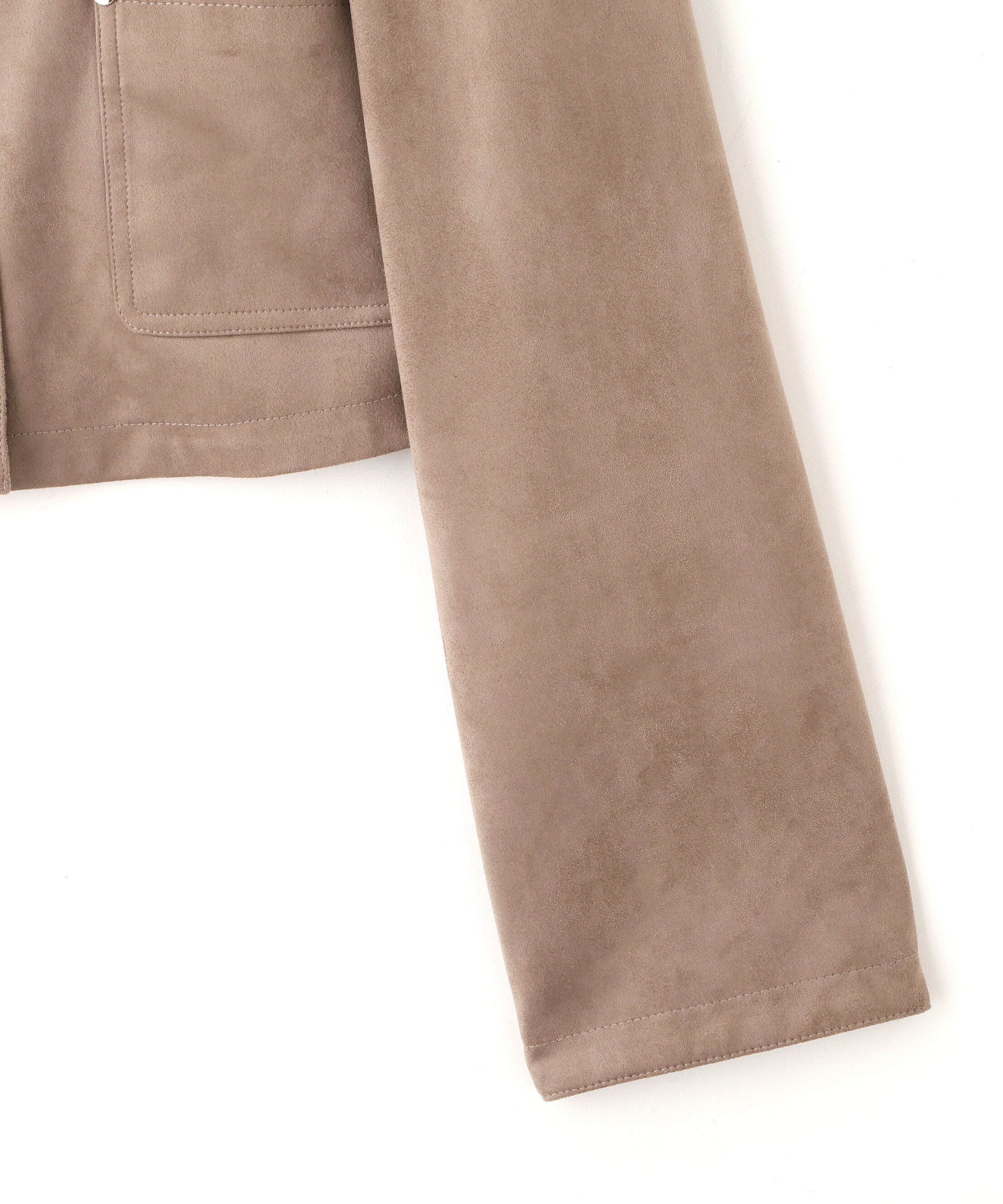  「フェイクスエード短丈ブルゾン」|その他|