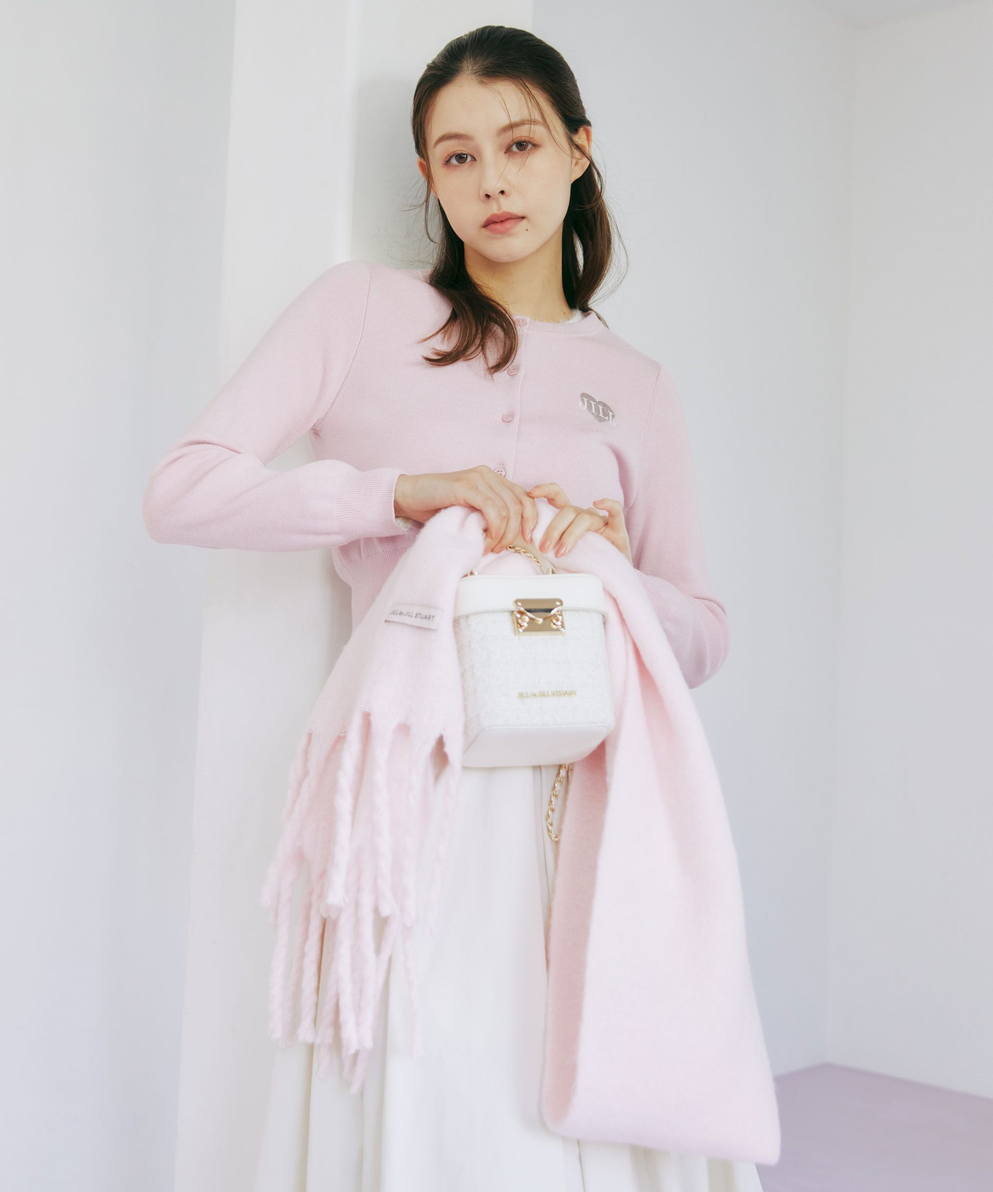  「ハート刺繍カラーカーディガン」|ニット・セーター|