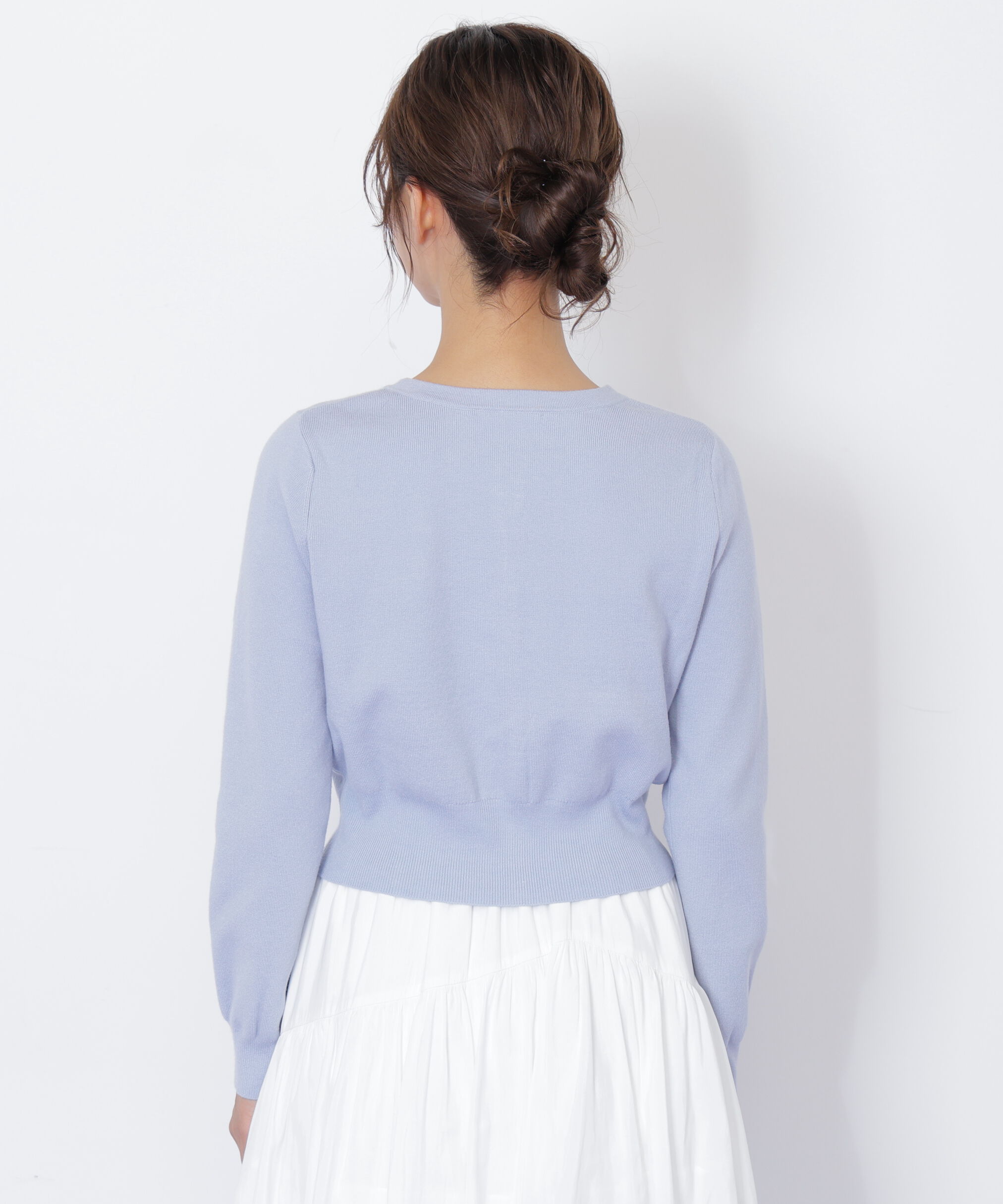  「ハート刺繍カラーカーディガン」|ニット・セーター|