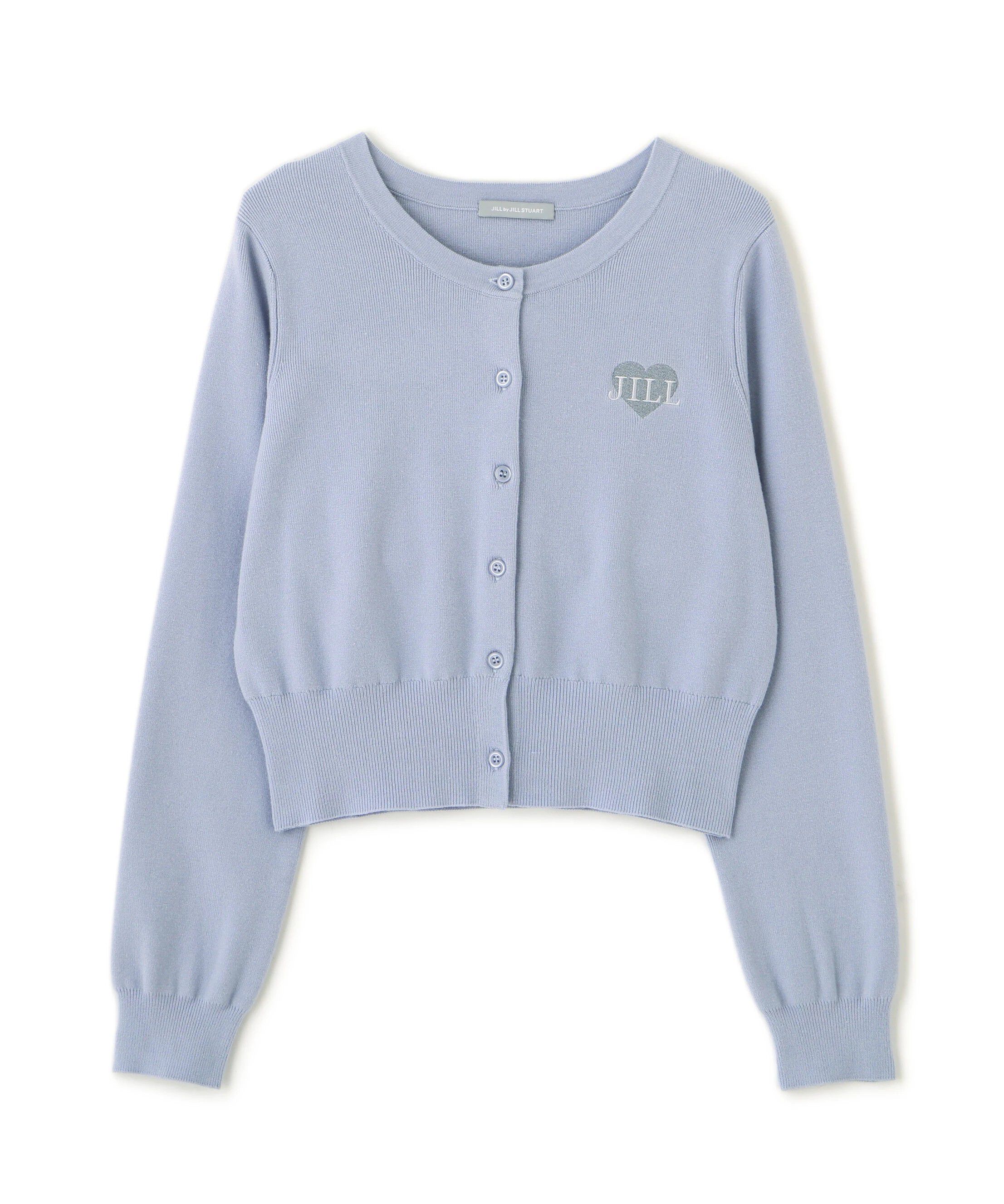  「ハート刺繍カラーカーディガン」|ニット・セーター|