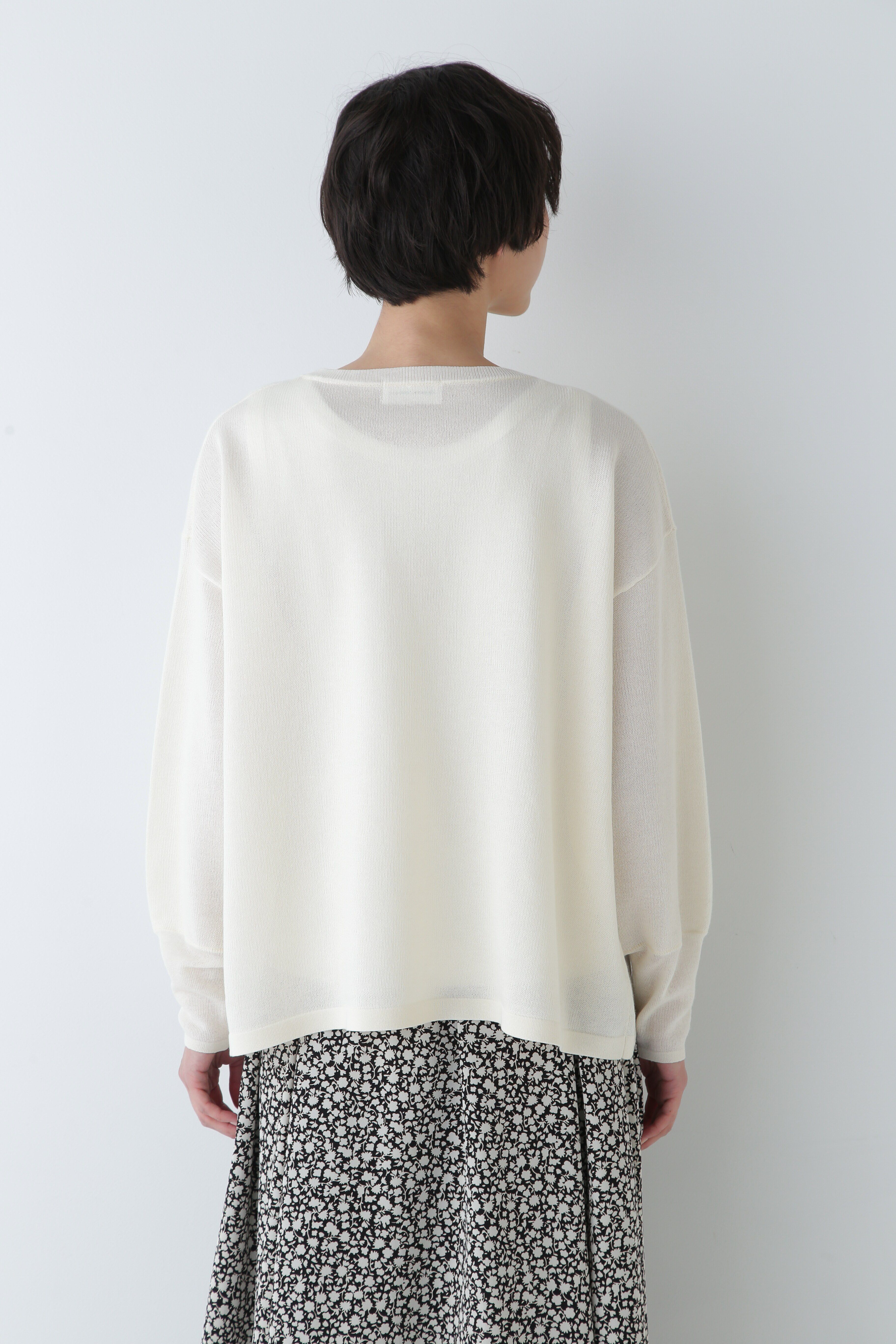  「◆キーネックメランジニット」|ニット・セーター|