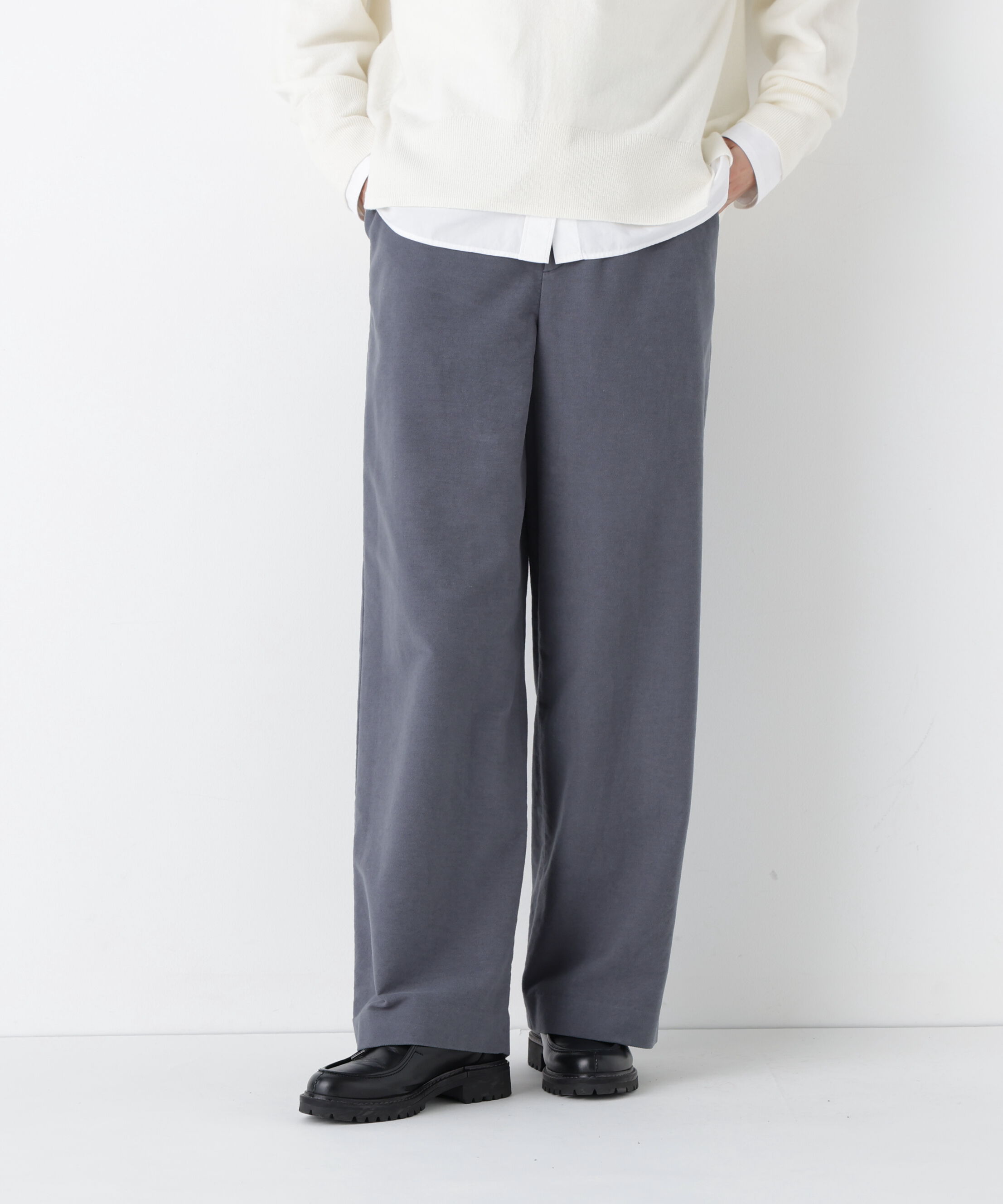  「◆ストレッチエアリードットコードパンツ」|その他|ブルーグレー