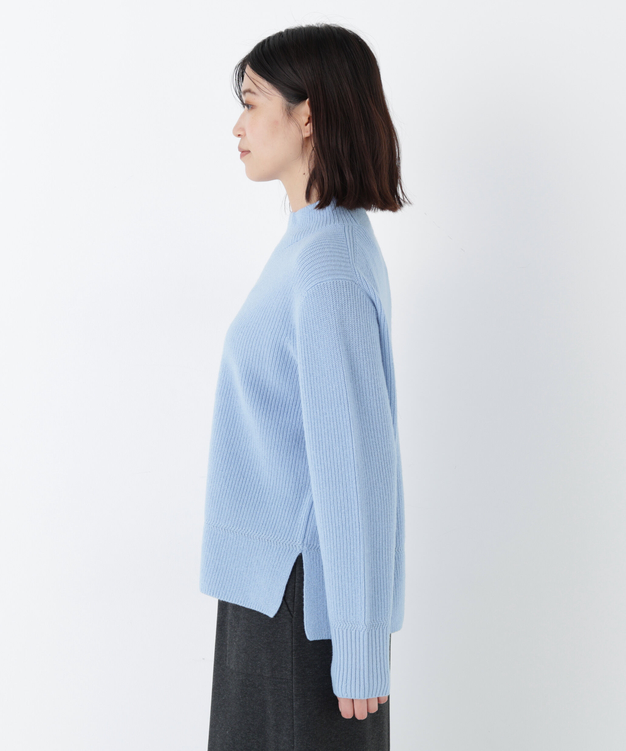  「◆ウールハイネック片畦プルオーバー」|ニット・セーター|