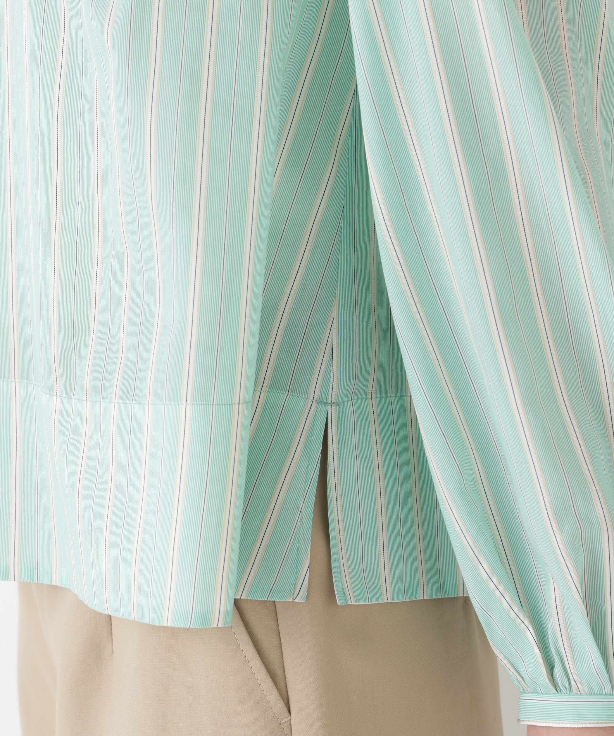  「◆ストライプボリュームＢＬ」|シャツ・ブラウス|