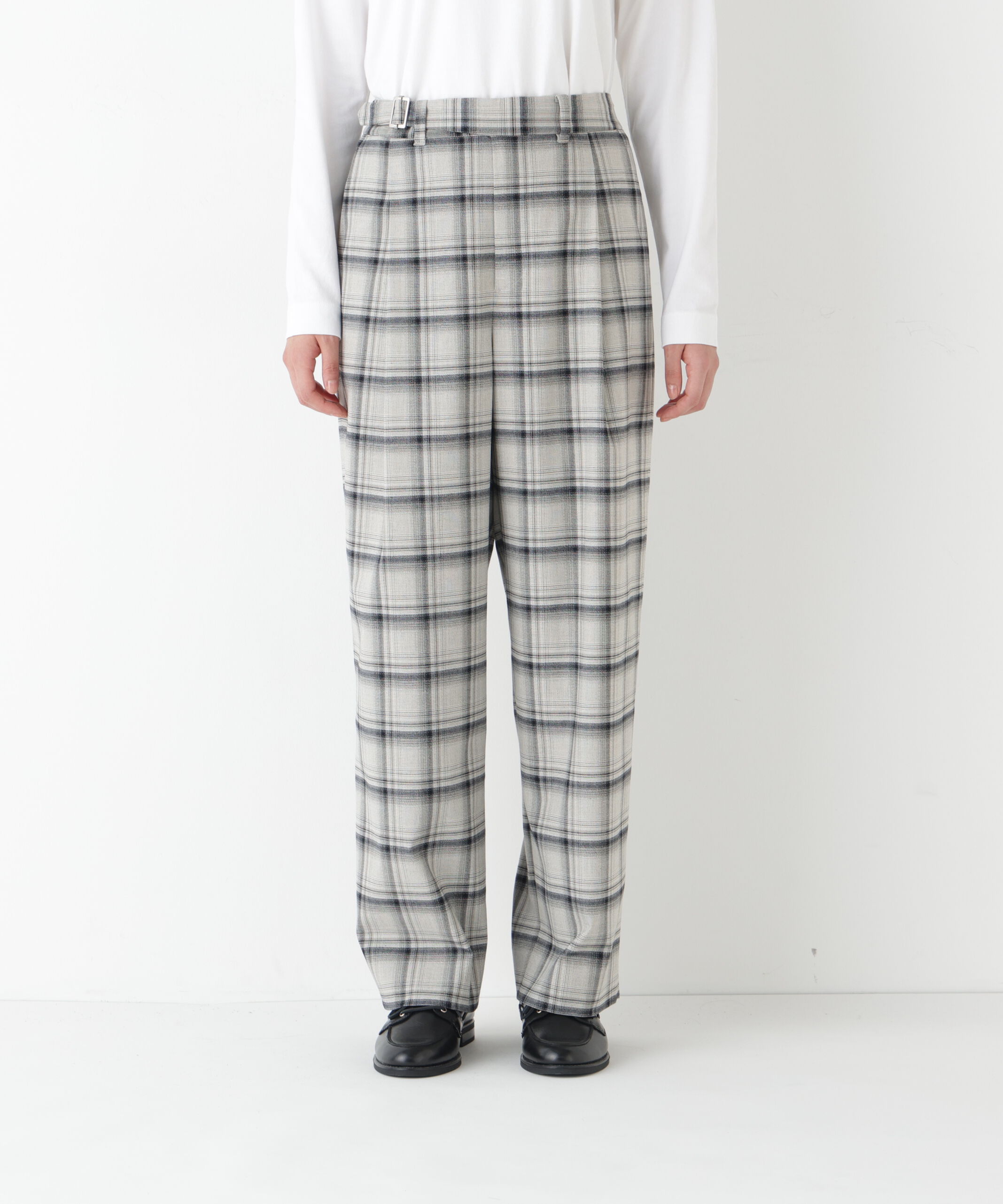  「◆ＴＲチェックタックワイドテーパードパンツ」|その他|