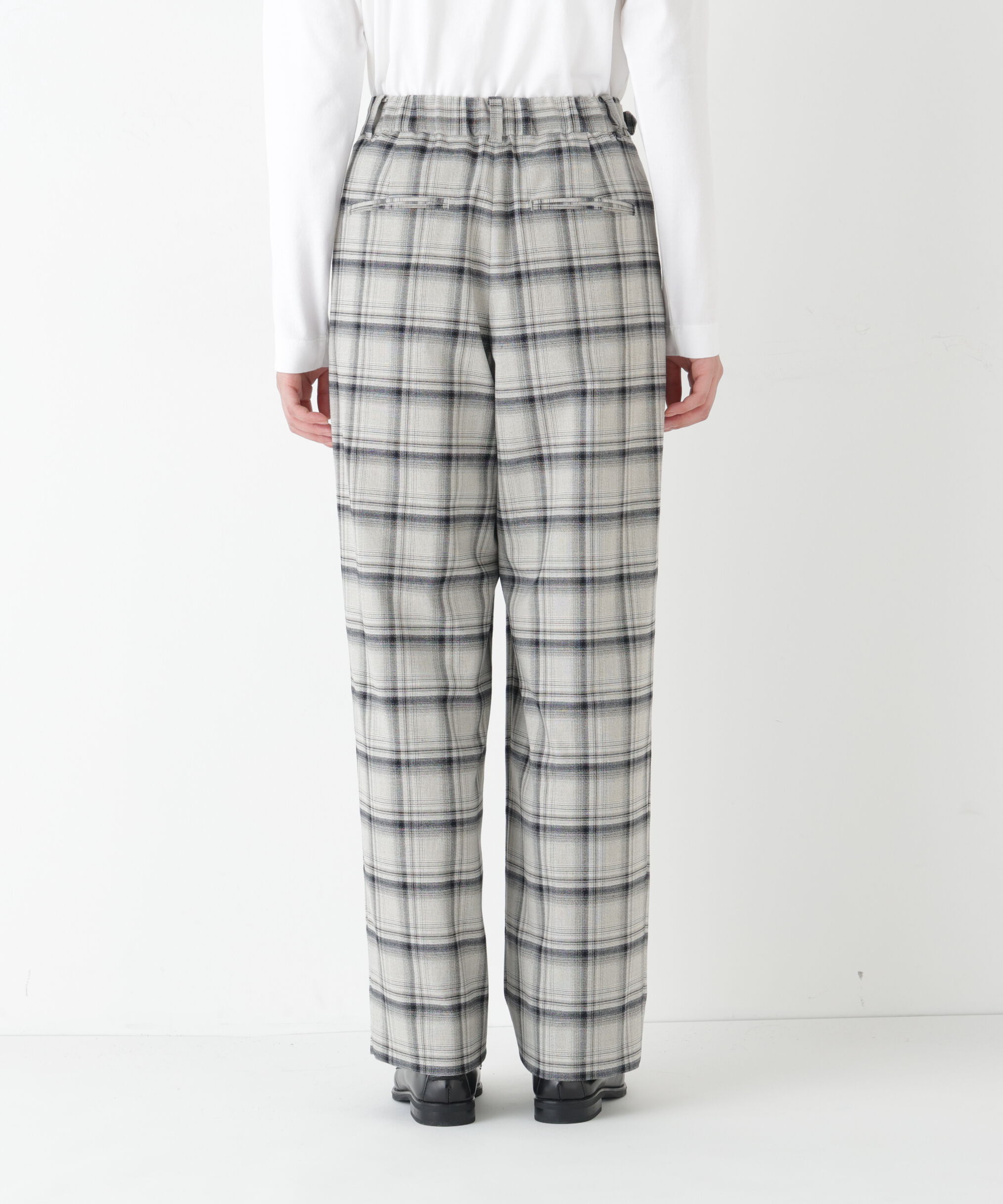  「◆ＴＲチェックタックワイドテーパードパンツ」|その他|