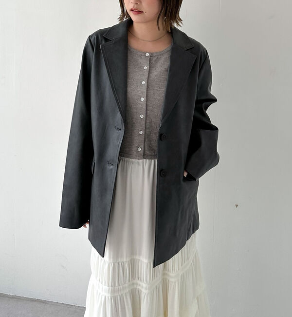 archives「【ＳＥＴＵＰ対応】フェイクレザーテーラードジャケット」|テーラードジャケット|