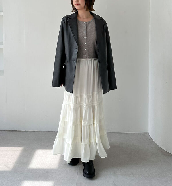 archives「【ＳＥＴＵＰ対応】フェイクレザーテーラードジャケット」|テーラードジャケット|