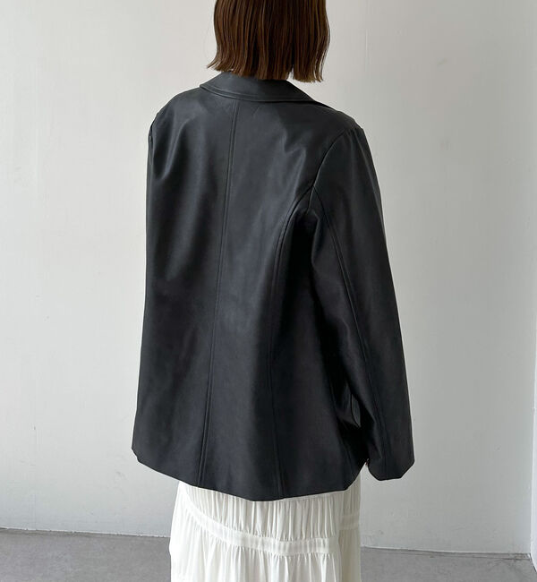 archives「【ＳＥＴＵＰ対応】フェイクレザーテーラードジャケット」|テーラードジャケット|