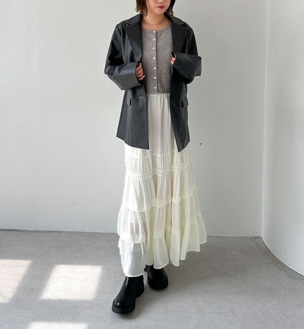 archives「【ＳＥＴＵＰ対応】フェイクレザーテーラードジャケット」|テーラードジャケット|