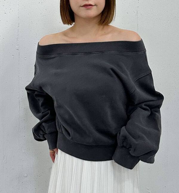 archives「ピグメントオフショルスウェット」|Tシャツ・カットソー|