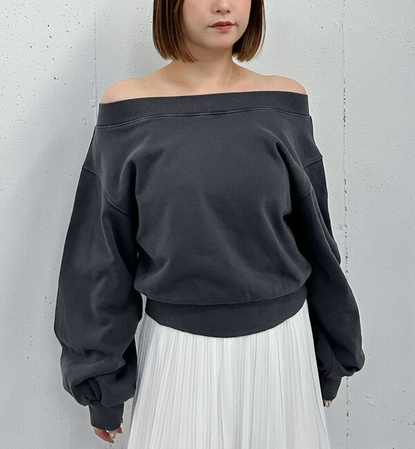 archives「ピグメントオフショルスウェット」|Tシャツ・カットソー|