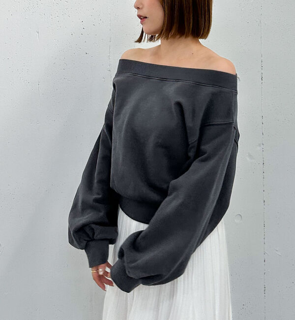 archives「ピグメントオフショルスウェット」|Tシャツ・カットソー|