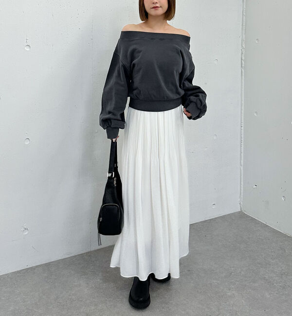 archives「ピグメントオフショルスウェット」|Tシャツ・カットソー|