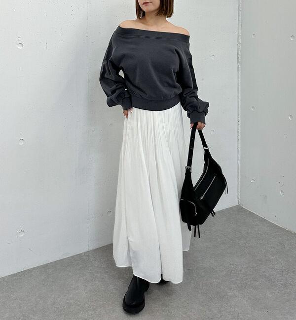 archives「ピグメントオフショルスウェット」|Tシャツ・カットソー|