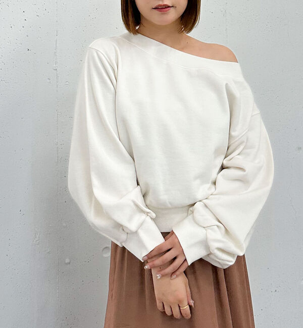 archives「ピグメントオフショルスウェット」|Tシャツ・カットソー|