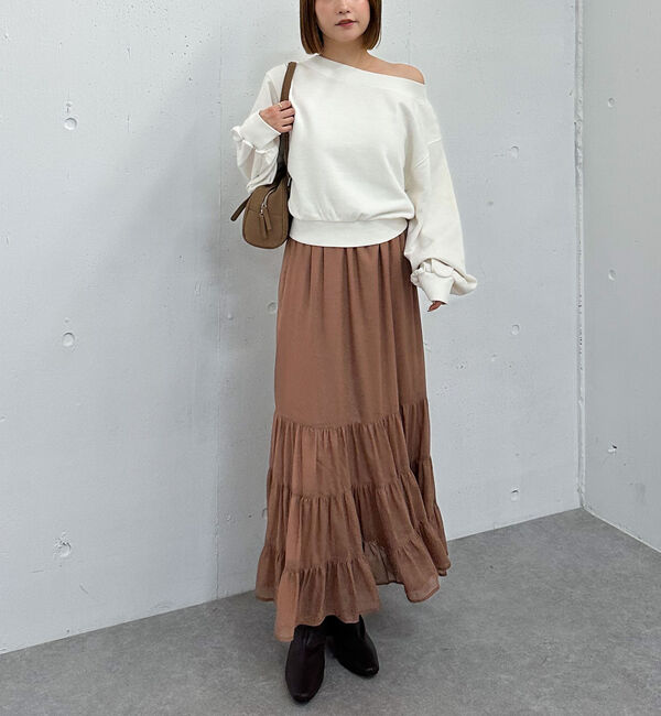 archives「ピグメントオフショルスウェット」|Tシャツ・カットソー|