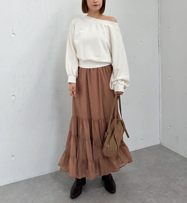 archives「ピグメントオフショルスウェット」|Tシャツ・カットソー|