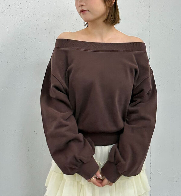 archives「ピグメントオフショルスウェット」|Tシャツ・カットソー|