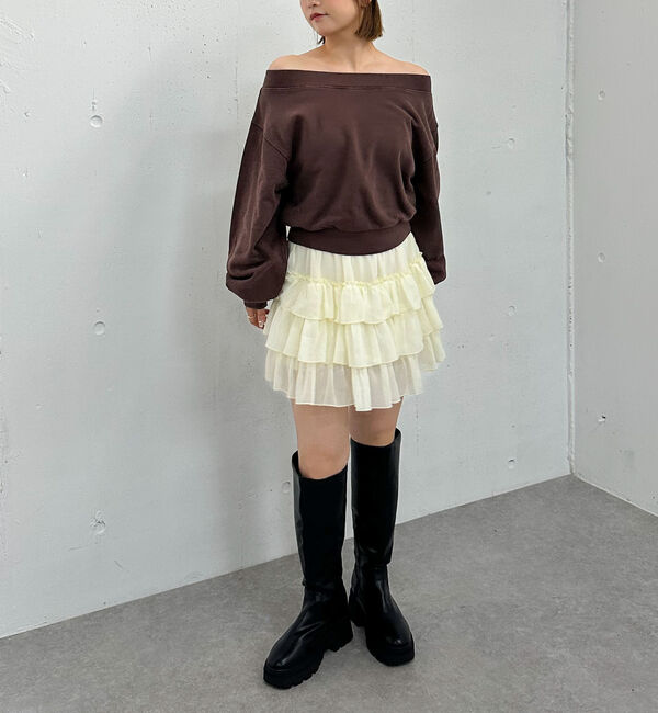 archives「ピグメントオフショルスウェット」|Tシャツ・カットソー|