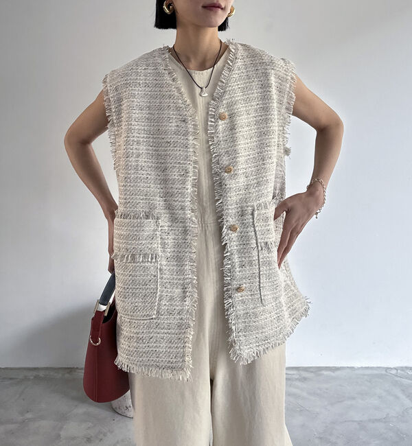 Doux archives「ＢＩＧポケットツイードジレ」|テーラードジャケット|