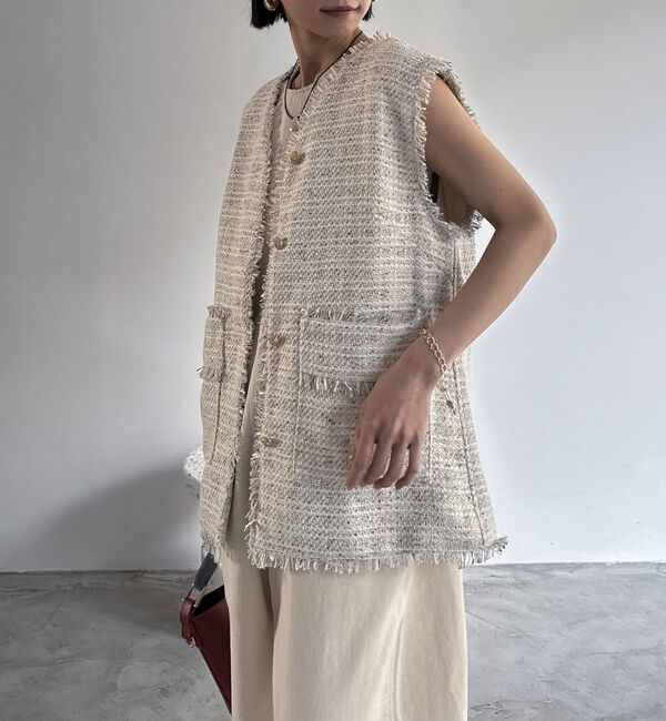 Doux archives「ＢＩＧポケットツイードジレ」|テーラードジャケット|