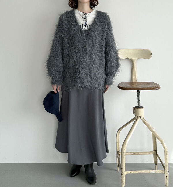 Doux archives「シャギーニットカーディガン」|カーディガン|