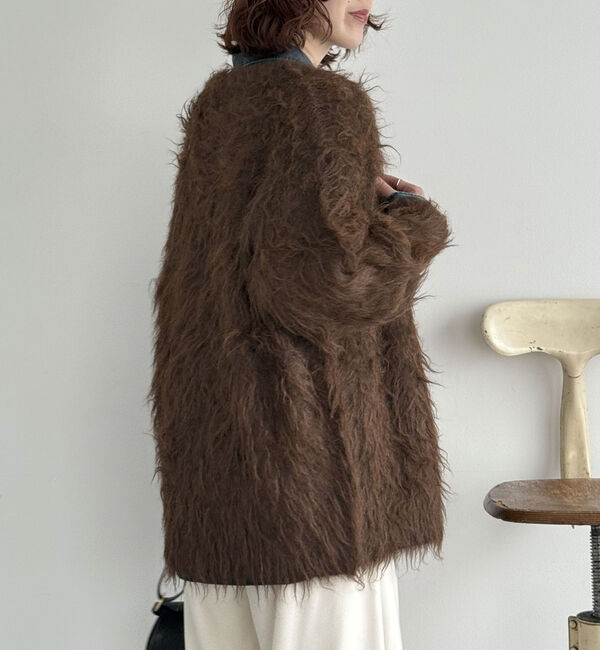 Doux archives「シャギーニットカーディガン」|カーディガン|