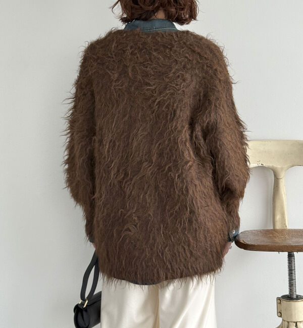 Doux archives「シャギーニットカーディガン」|カーディガン|