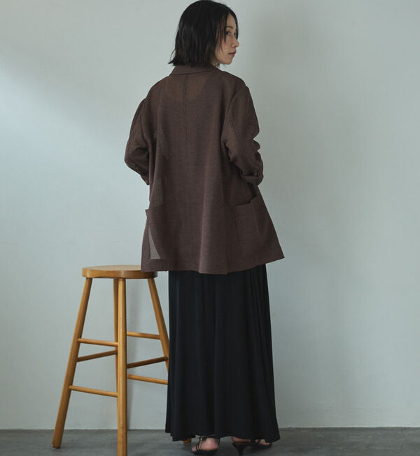 Doux archives「カラミツイードメッシュジャケット」|テーラードジャケット|