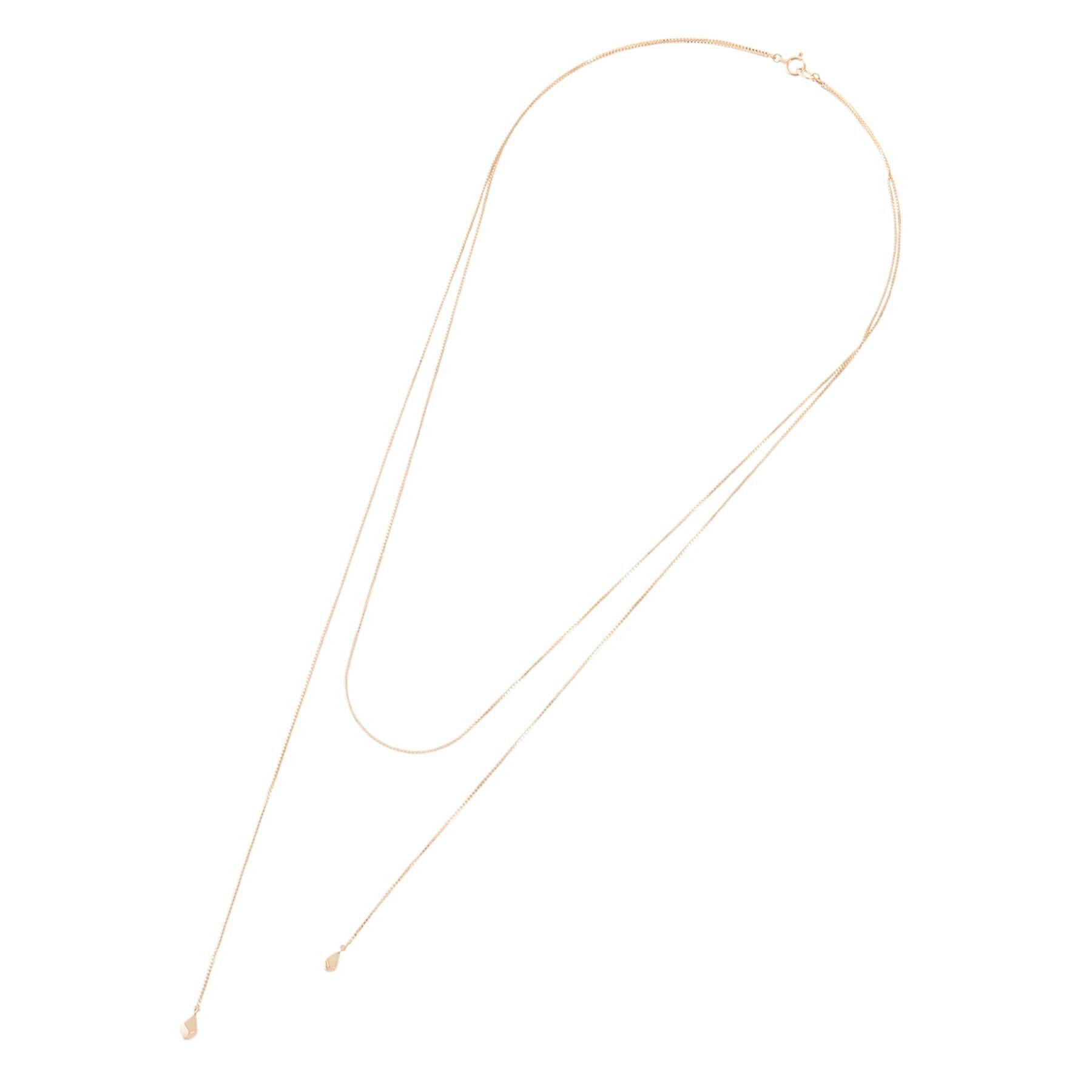 COCOSHNIK「K10ベネチアン ラリエット ネックレス」|ネックレス|