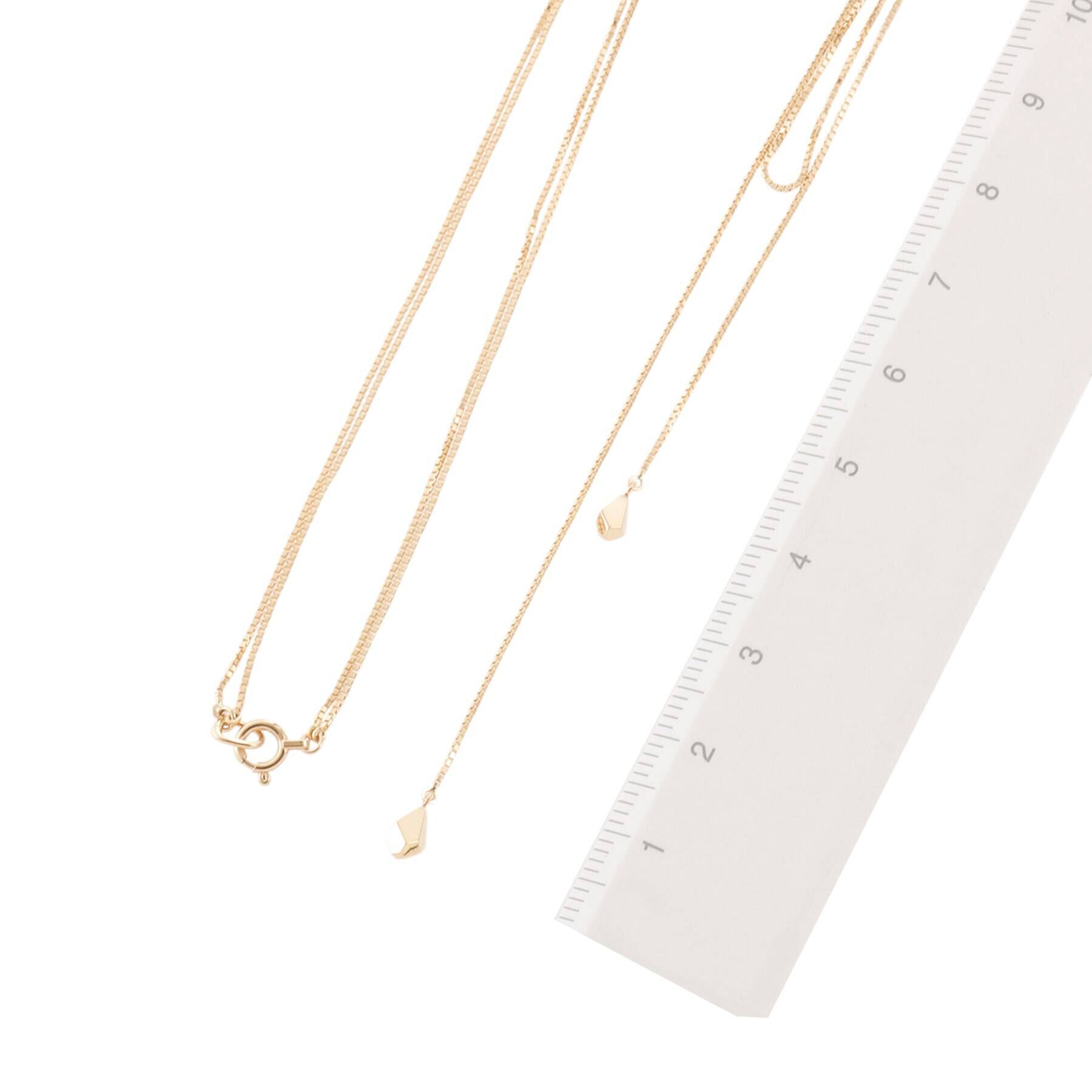 COCOSHNIK「K10ベネチアン ラリエット ネックレス」|ネックレス|