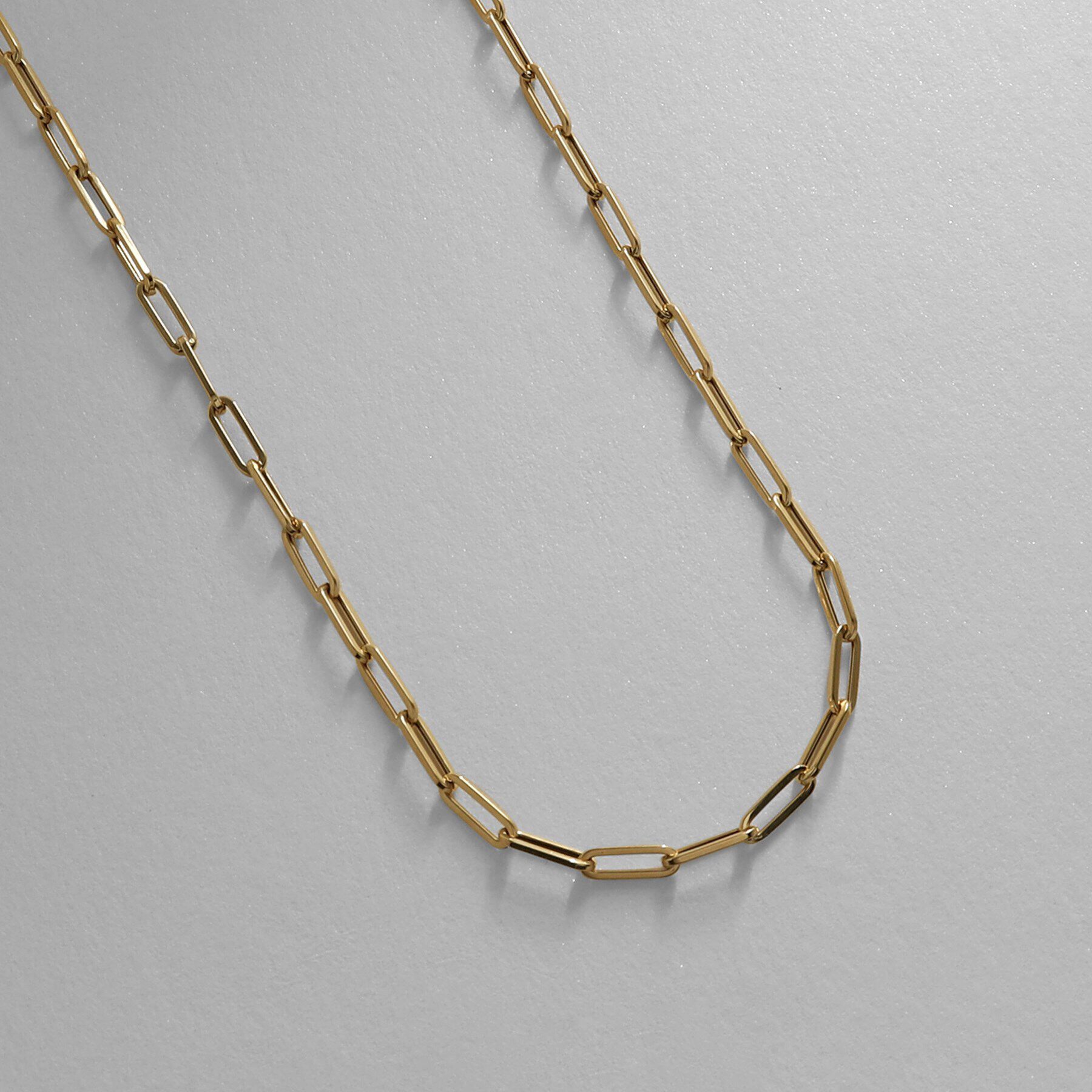 COCOSHNIK「K18中空イタリアングメットネックレスS（55cm）」|ネックレス|