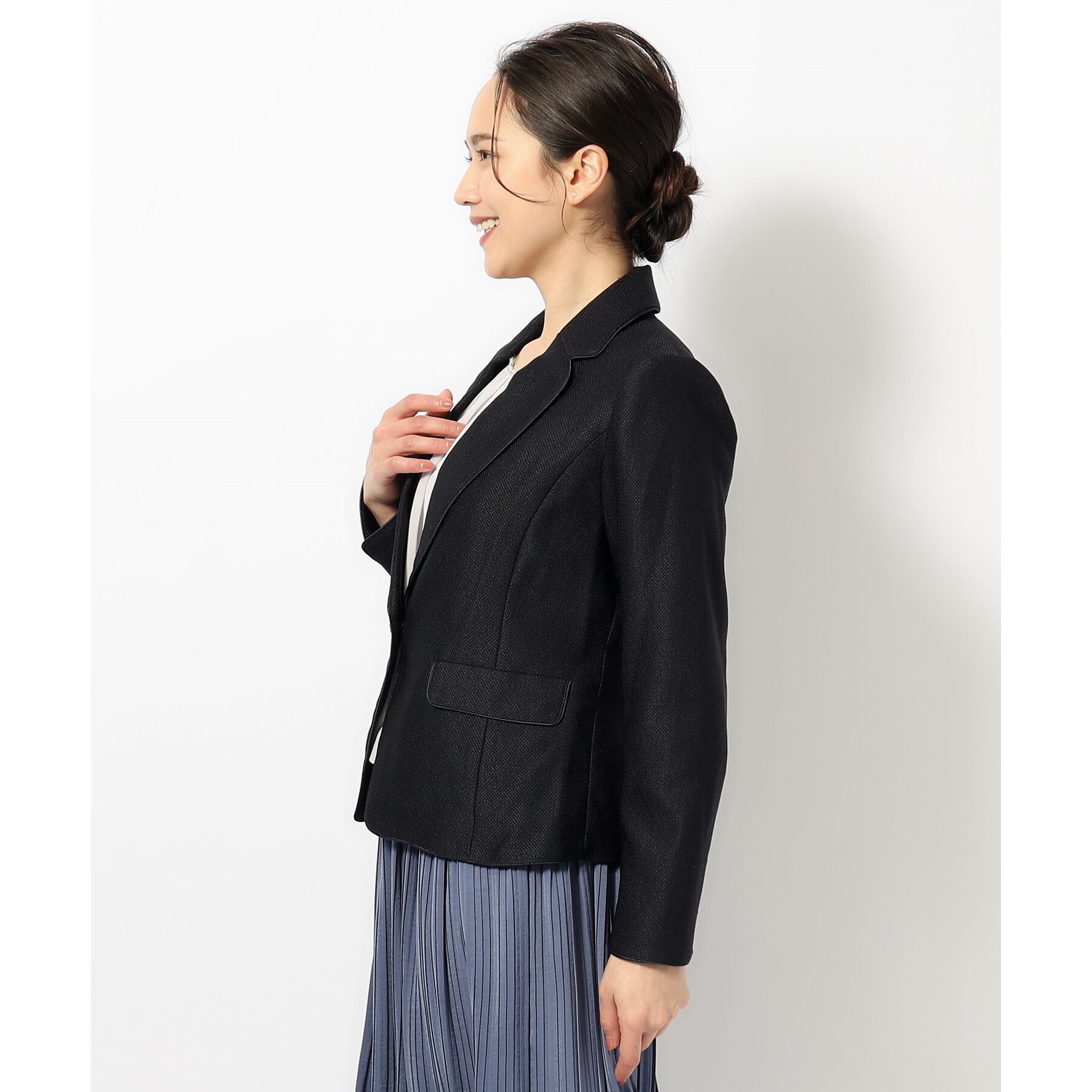 SHOO･LA･RUE「【S-4Lまで/洗える】らくドビーテーラードジャケット」|テーラードジャケット|