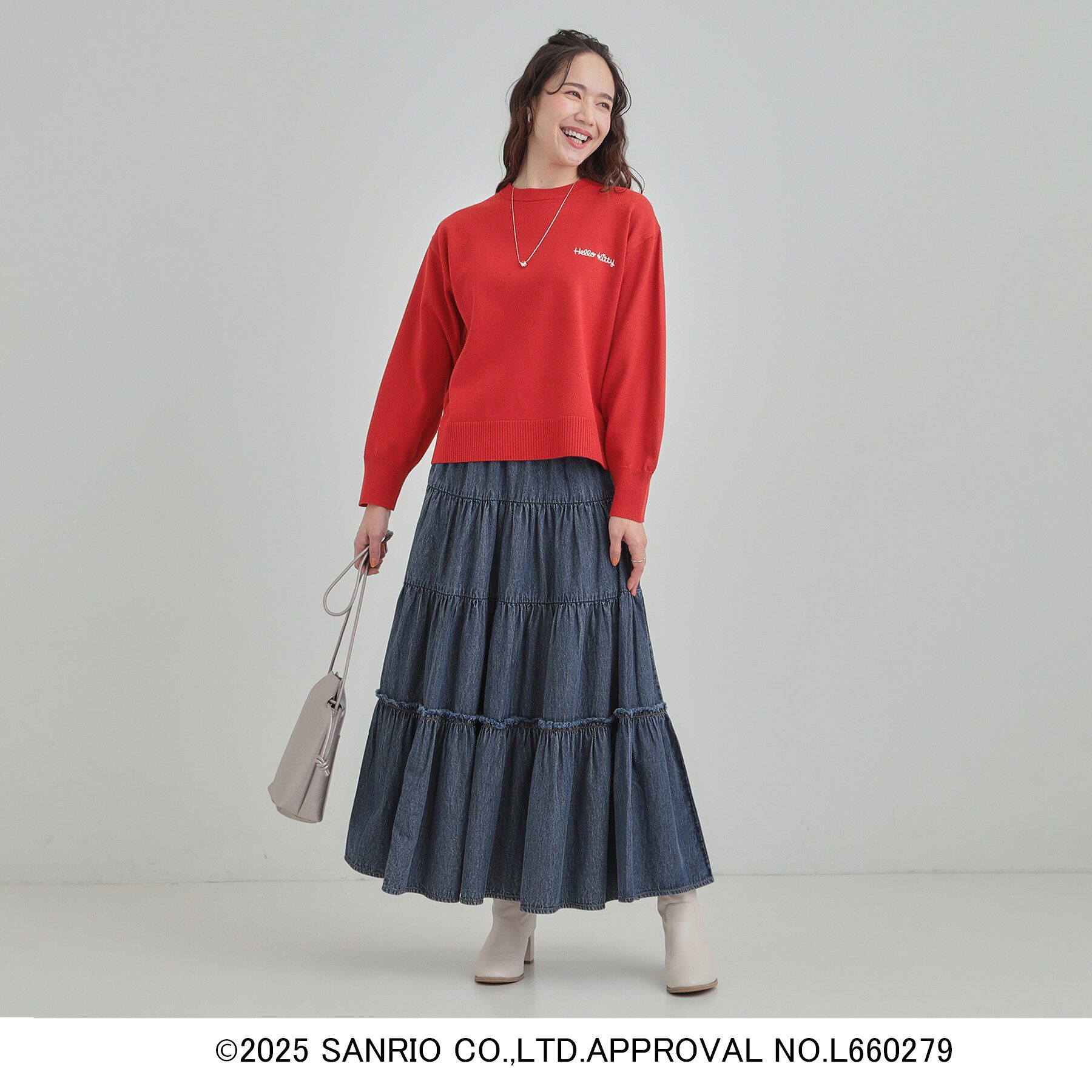 SHOO･LA･RUE「【HELLO KITTY コラボ】春まで着れる スウェットライクニット」|ニット・セーター|