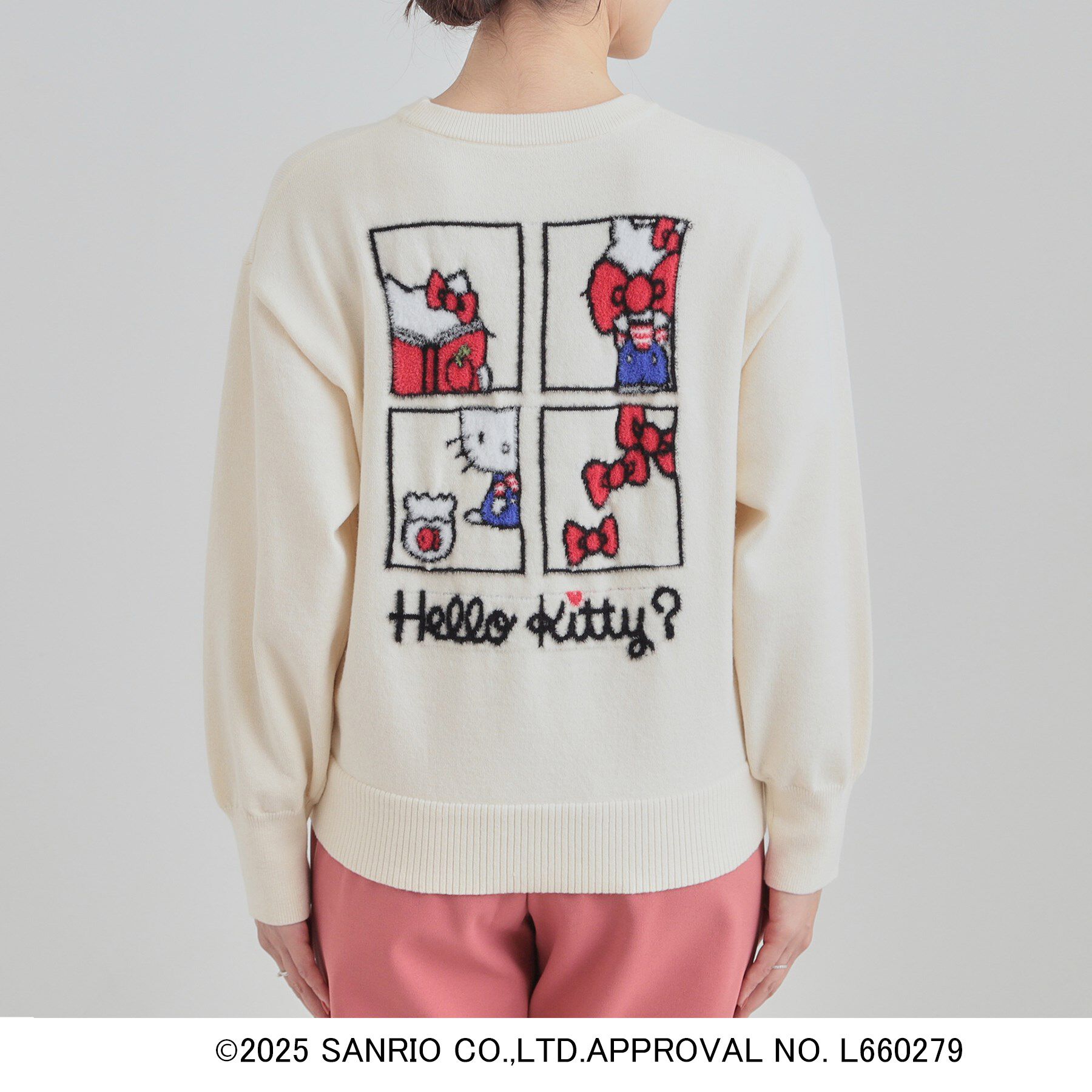 SHOO･LA･RUE「【HELLO KITTY コラボ】春まで着れる スウェットライクニット」|ニット・セーター|