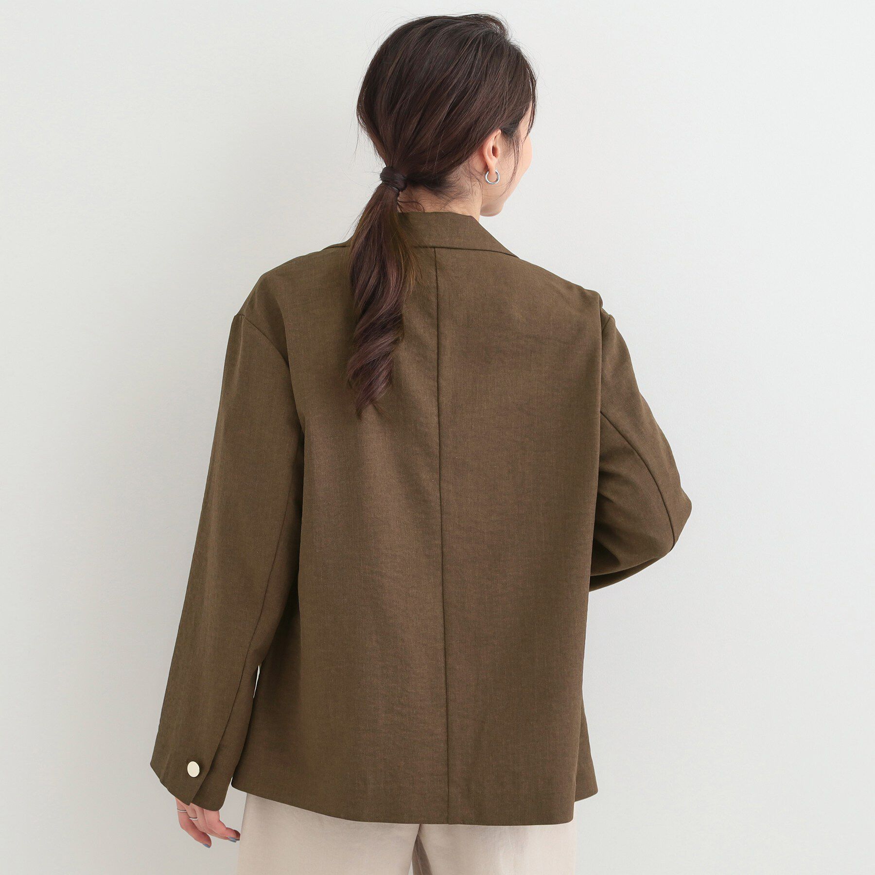 SHOO･LA･RUE「【S-LL/セットアップ可/イージーケア/UV】オンにもオフにも シングルジャケット」|テーラードジャケット|