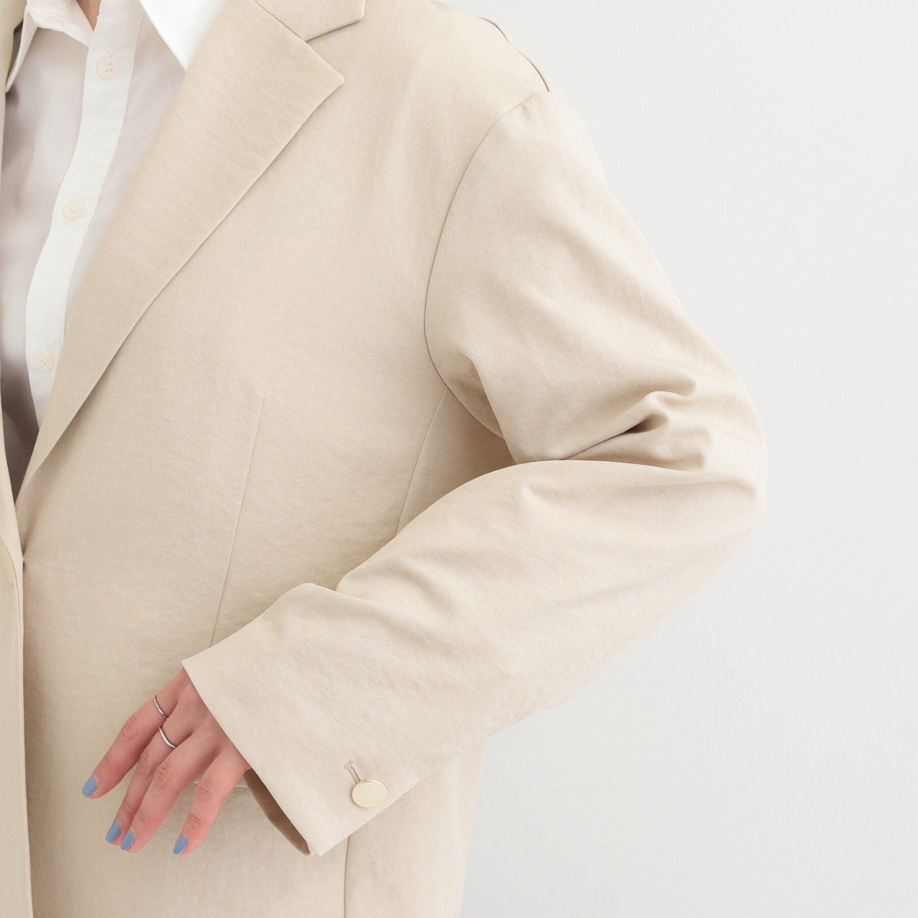 SHOO･LA･RUE「【S-LL/セットアップ可/イージーケア/UV】オンにもオフにも シングルジャケット」|テーラードジャケット|